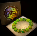Vibrant Earth – Sea Sediment Jasper Statement Bracelet (14mm) | | Wiccan Center