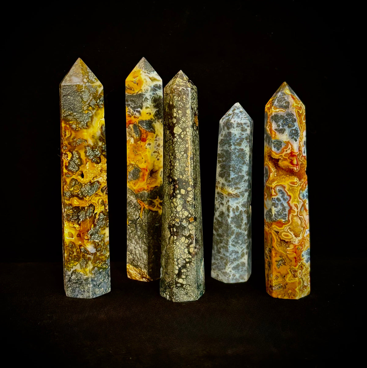 Marcasite Crystal Obelisk Mini-Tower – Soul Attraction & Metallic Focus (3"–4") | | Wiccan Center