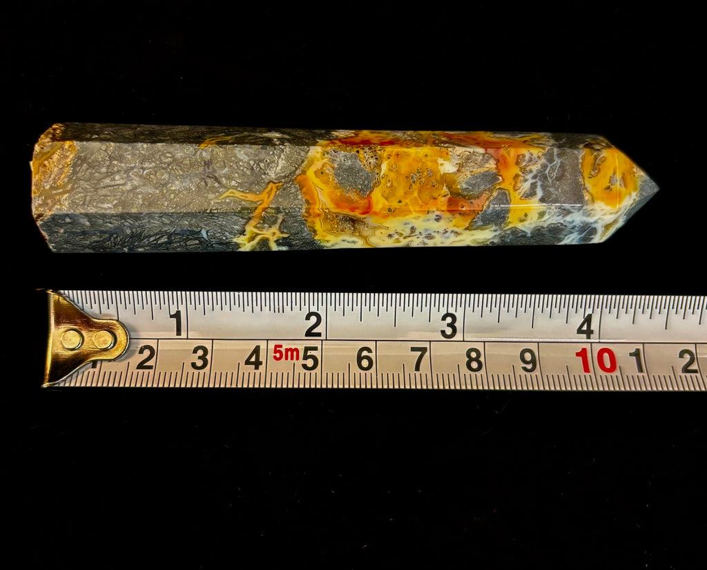 Marcasite Crystal Obelisk Mini-Tower – Soul Attraction & Metallic Focus (3"–4") | | Wiccan Center