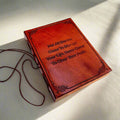 "Not All Storms" Leather Journal - For Resilience & New Beginnings | Journal | Wiccan Center