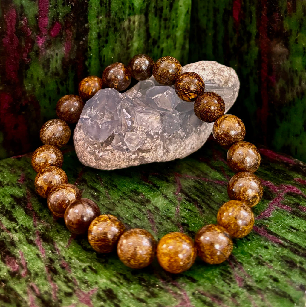 Natural Bronzite Energy & Protection Bracelet | | Wiccan Center