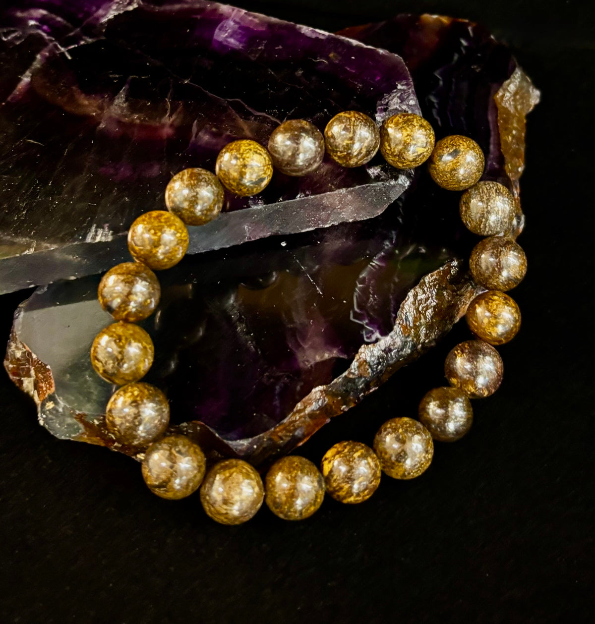 Natural Bronzite Energy & Protection Bracelet | | Wiccan Center