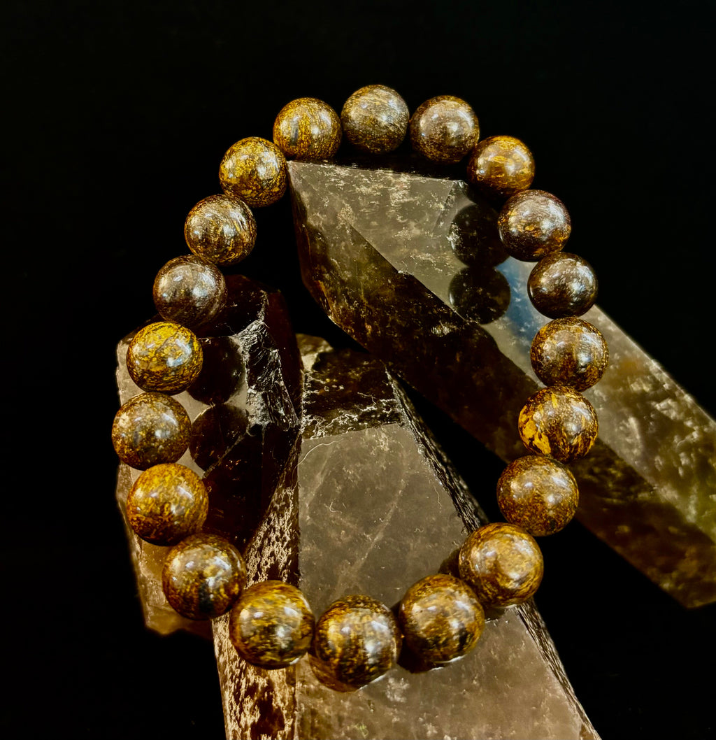 Natural Bronzite Energy & Protection Bracelet | | Wiccan Center