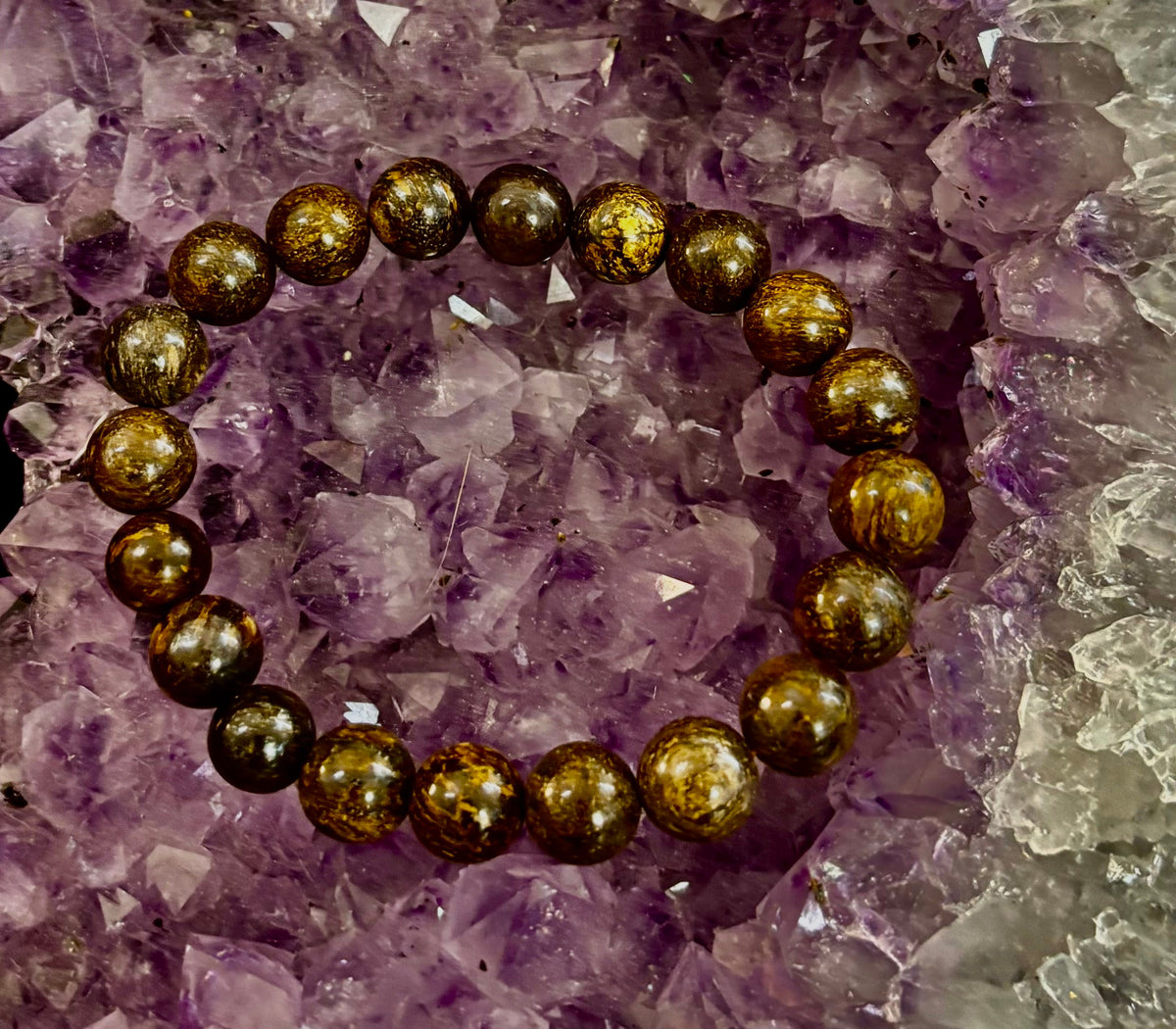 Natural Bronzite Energy & Protection Bracelet | | Wiccan Center