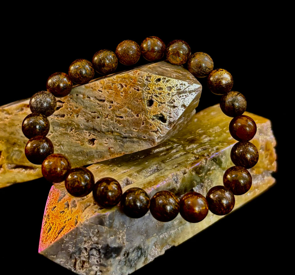 Natural Bronzite Energy & Protection Bracelet | | Wiccan Center