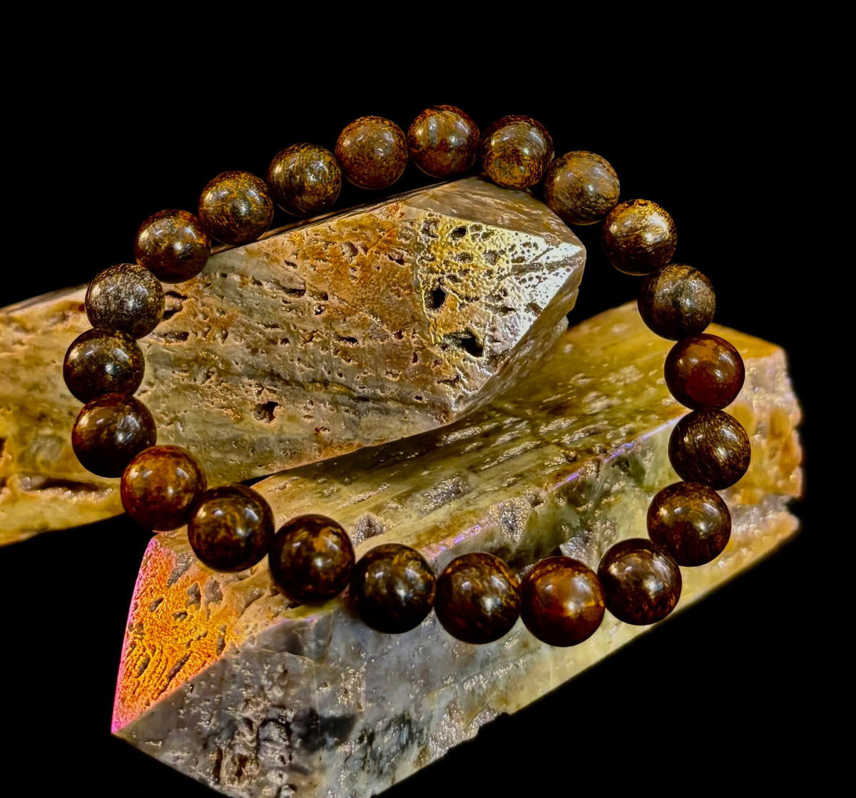 Natural Bronzite Energy & Protection Bracelet | | Wiccan Center