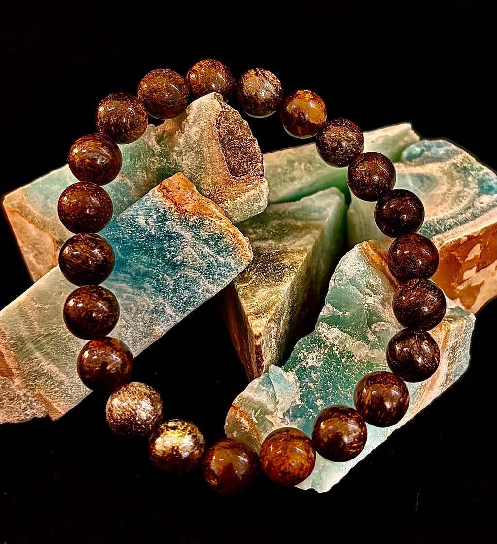 Natural Bronzite Energy & Protection Bracelet | | Wiccan Center