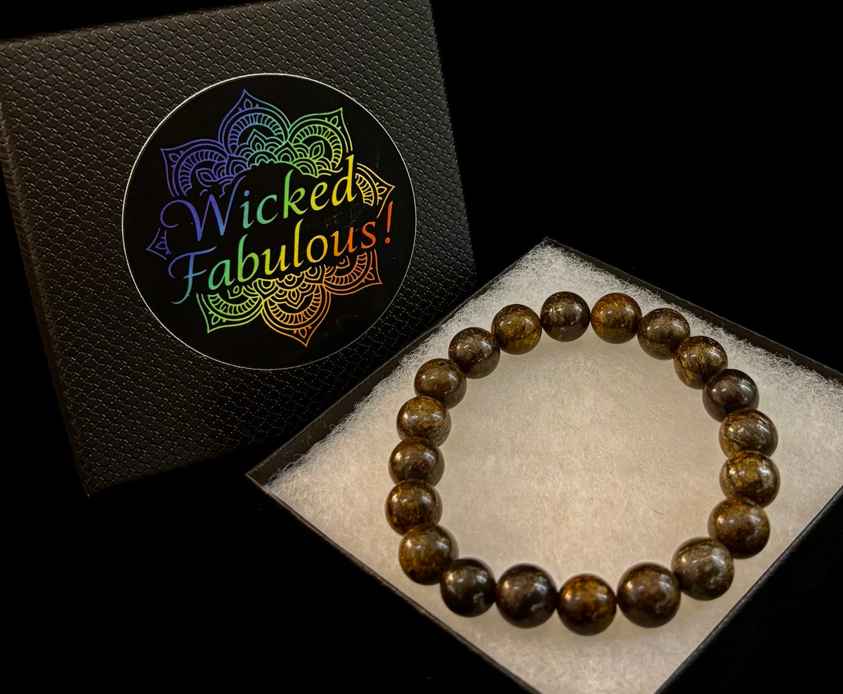 Natural Bronzite Energy & Protection Bracelet | | Wiccan Center