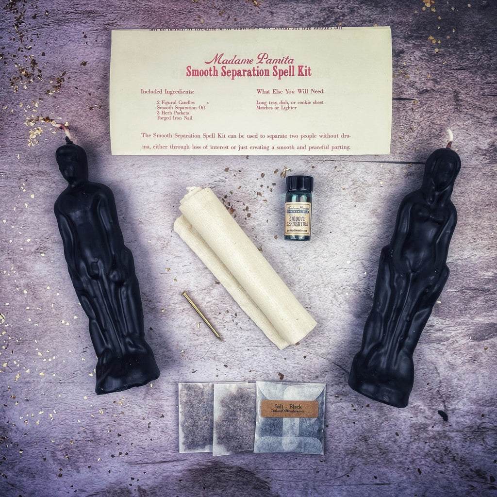 Smooth Separation Candle Spell Kit - Female/Male | Peaceful Parting | Candle Spell Kit | Wiccan Center