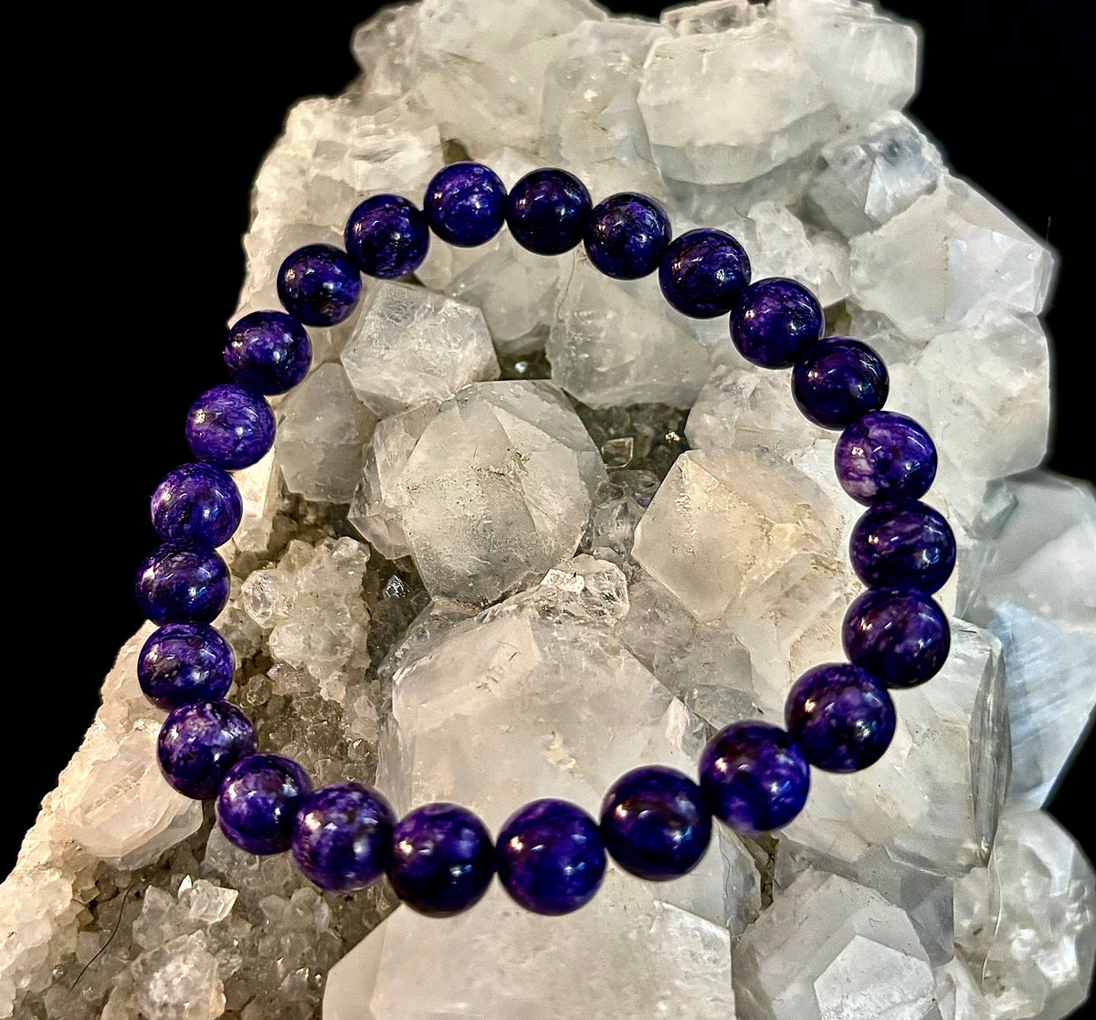 Natural Charoite Spiritual Transformation Bracelet | | Wiccan Center
