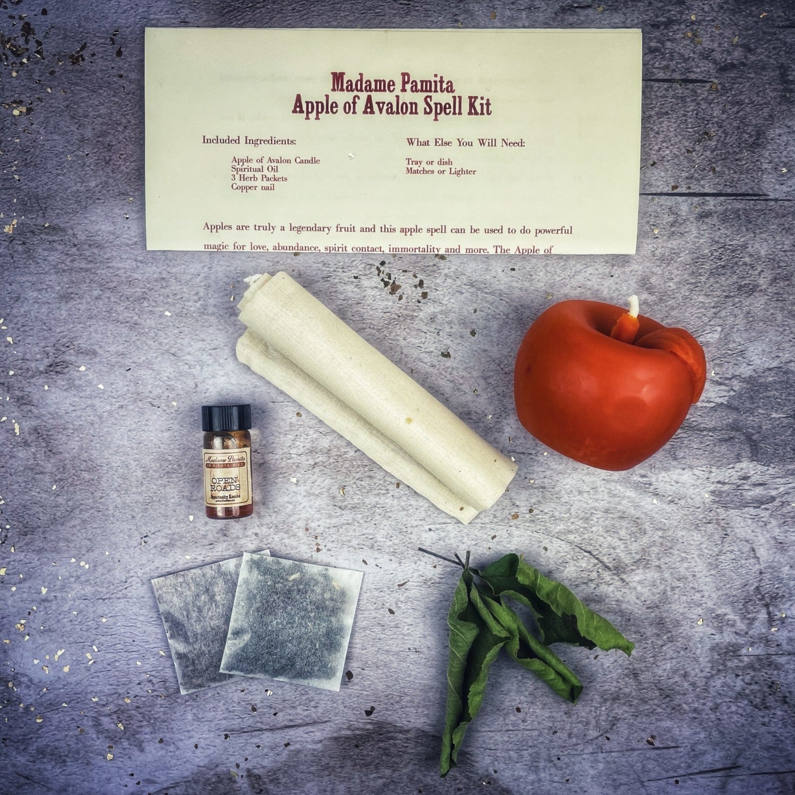 Apple of Avalon Candle Spell Kit - Love, Abundance & Ancient Magic | Candle Spell Kit | Wiccan Center