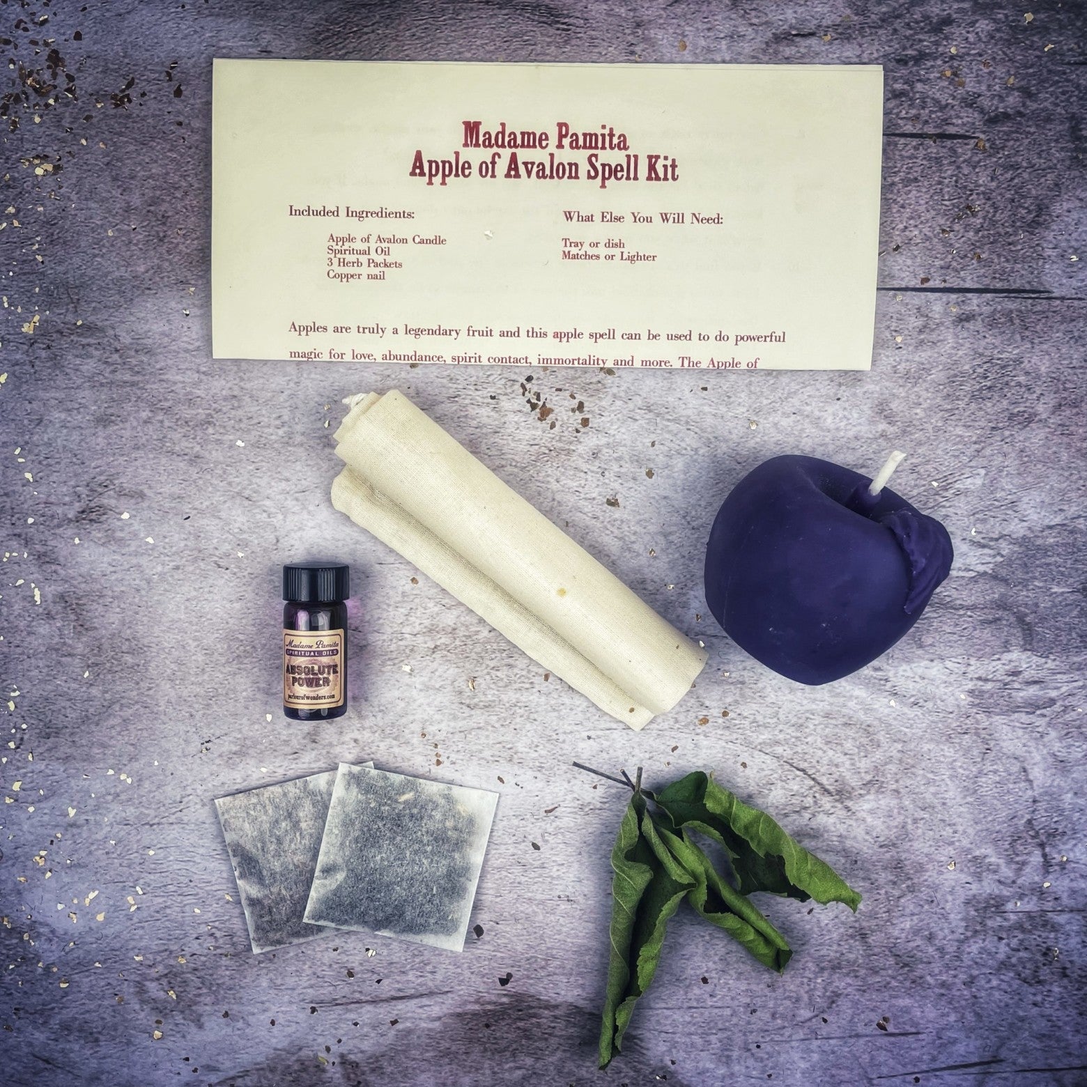 Apple of Avalon Candle Spell Kit - Love, Abundance & Ancient Magic | Candle Spell Kit | Wiccan Center