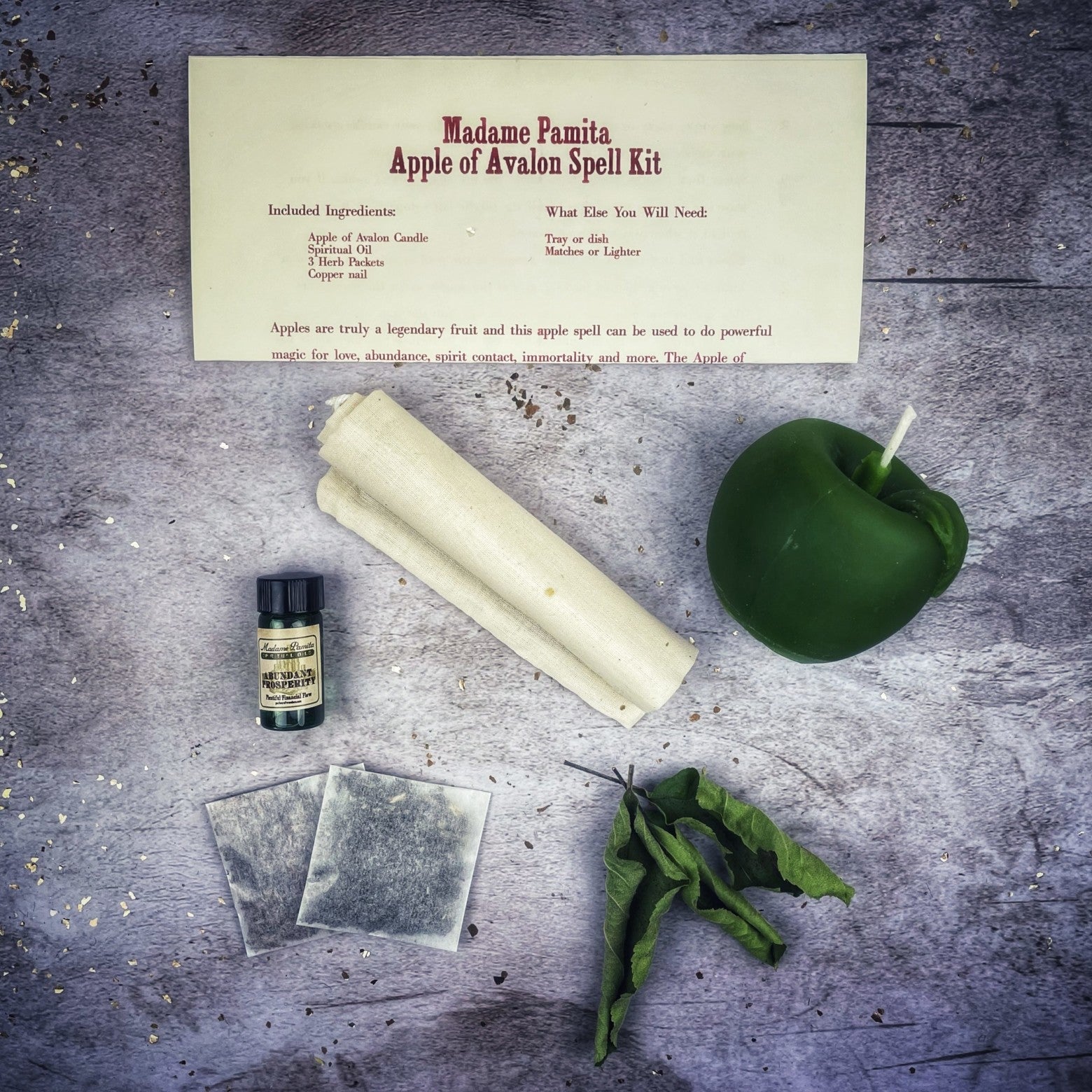 Apple of Avalon Candle Spell Kit - Love, Abundance & Ancient Magic | Candle Spell Kit | Wiccan Center