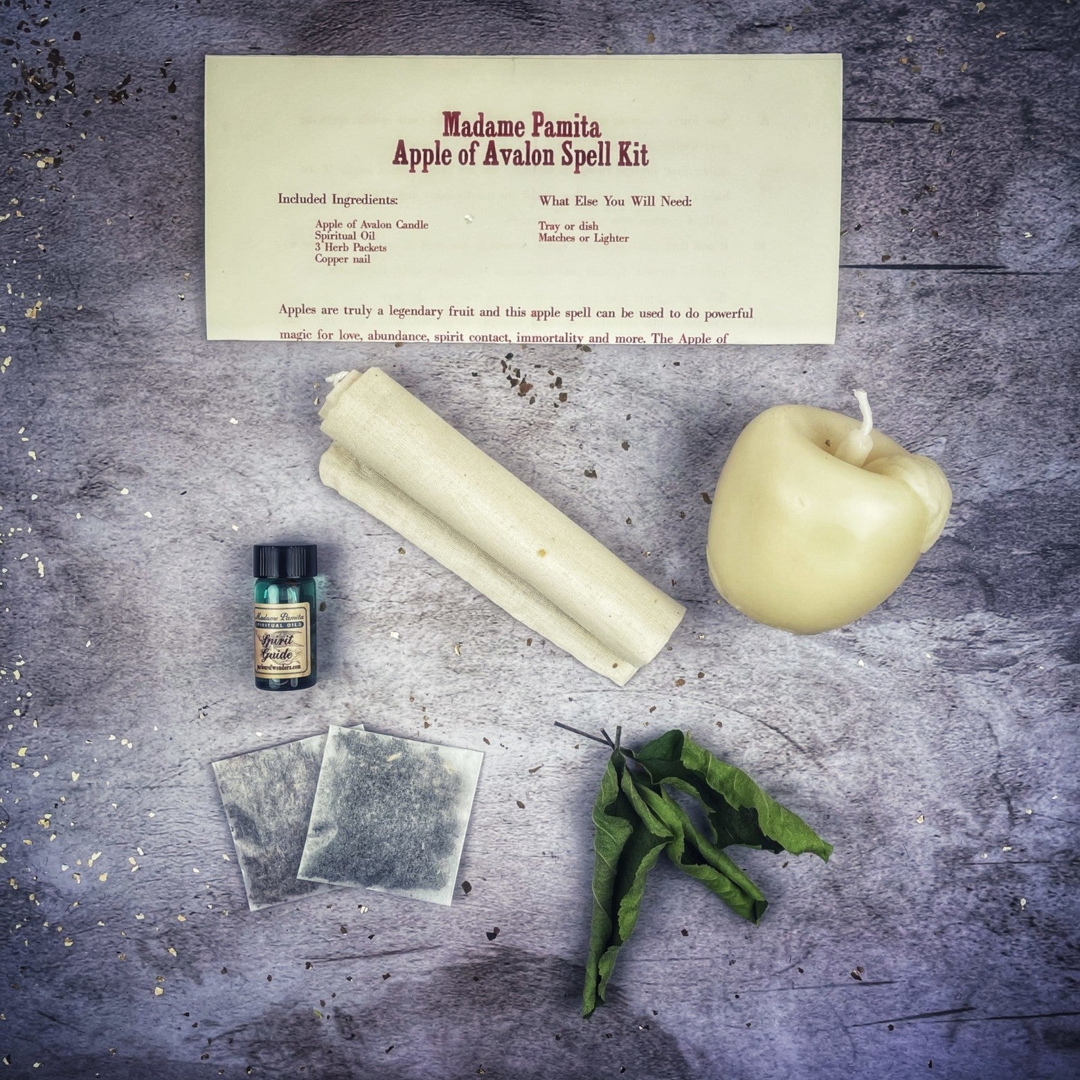 Apple of Avalon Candle Spell Kit - Love, Abundance & Ancient Magic | Candle Spell Kit | Wiccan Center
