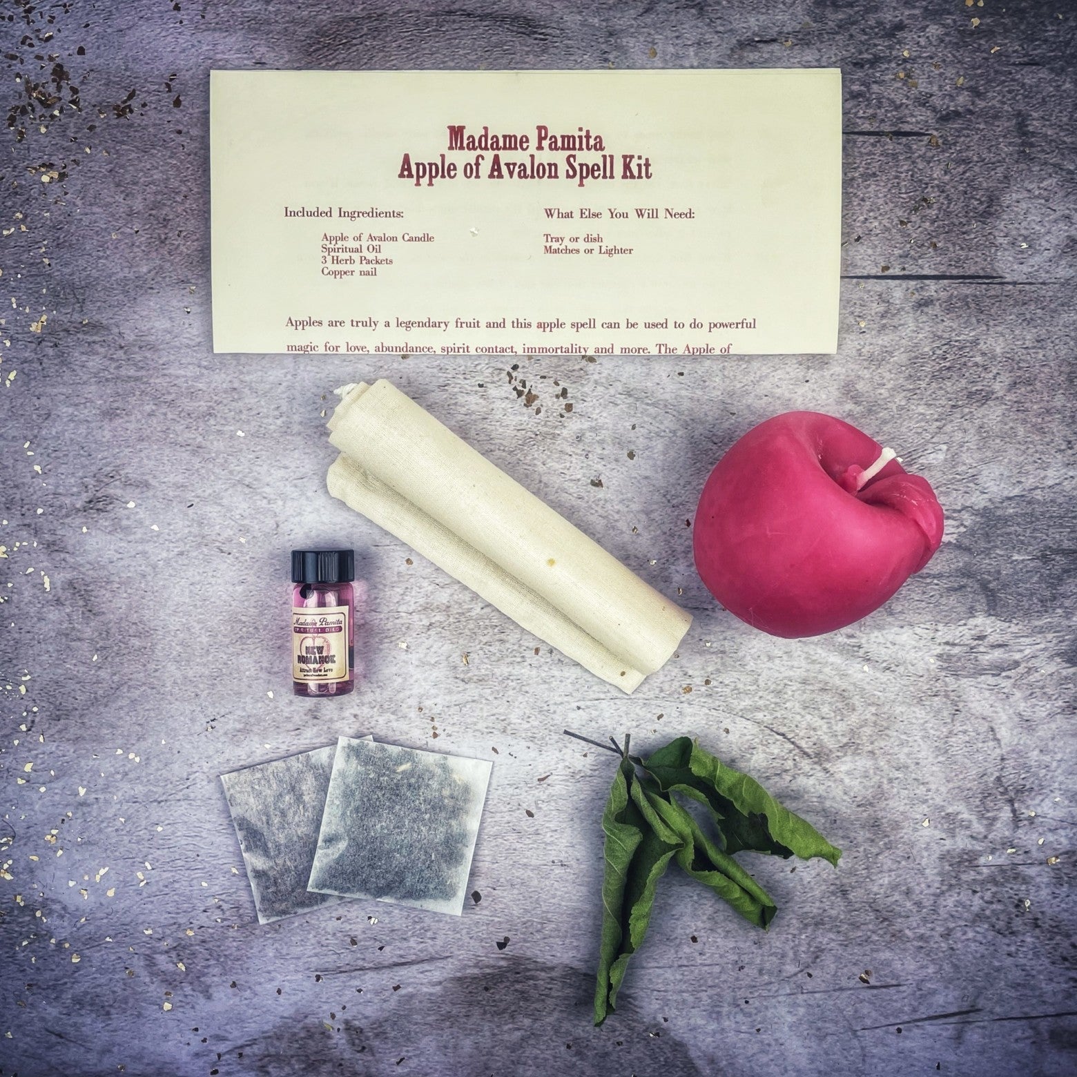 Apple of Avalon Candle Spell Kit - Love, Abundance & Ancient Magic | Candle Spell Kit | Wiccan Center