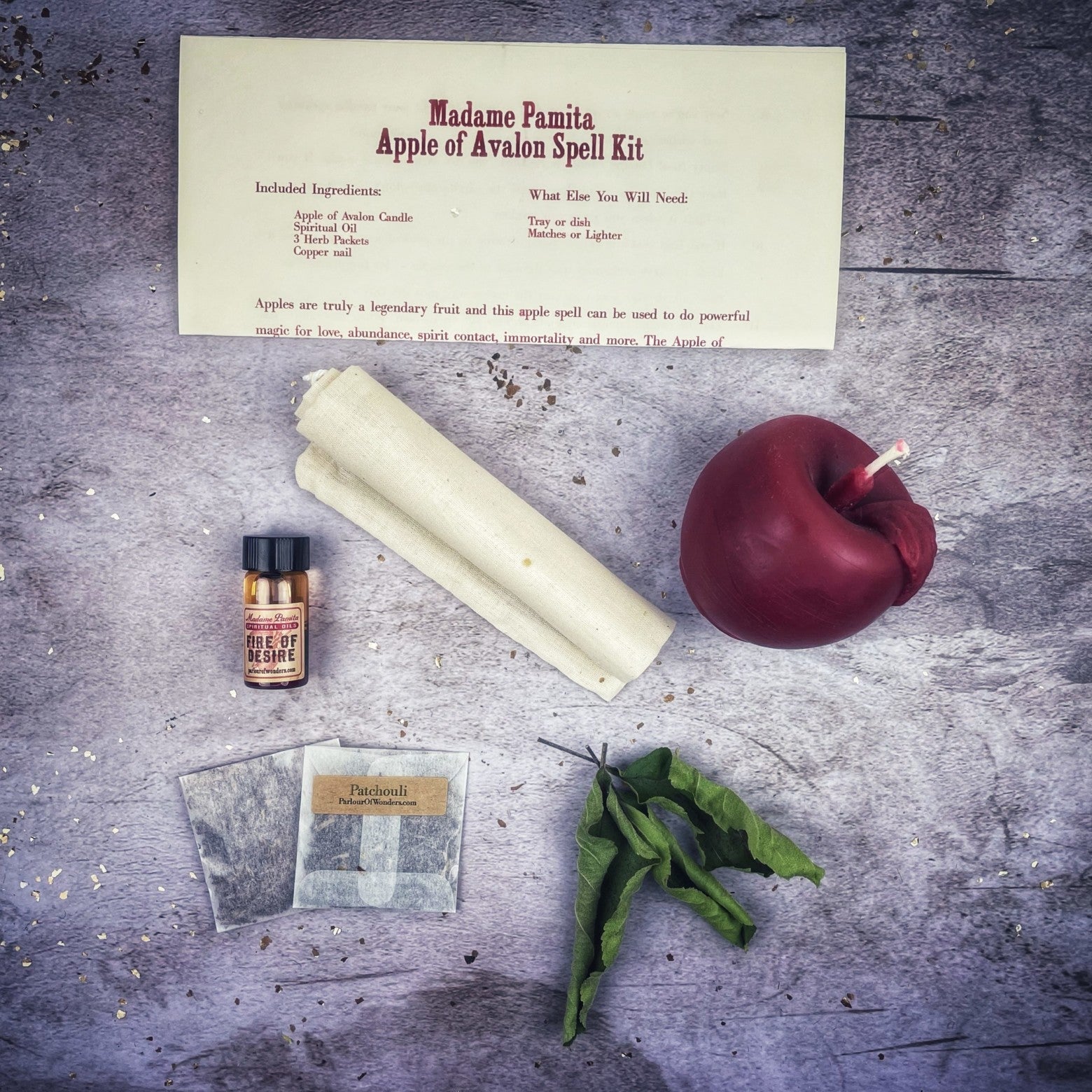 Apple of Avalon Candle Spell Kit - Love, Abundance & Ancient Magic | Candle Spell Kit | Wiccan Center