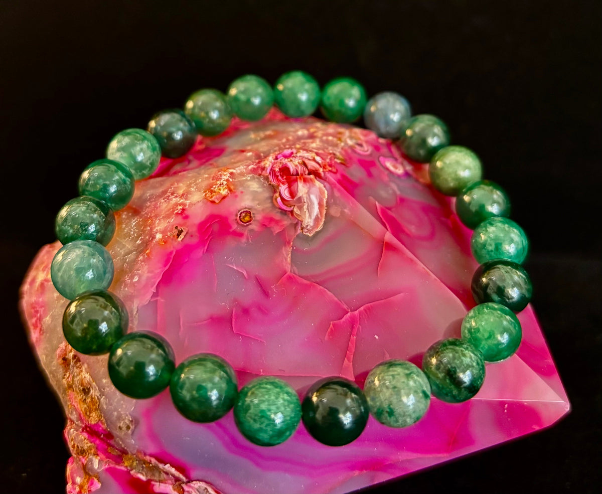 Green Lepidolite Bracelet | The Stone of Tranquility & Transformation | | Wiccan Center