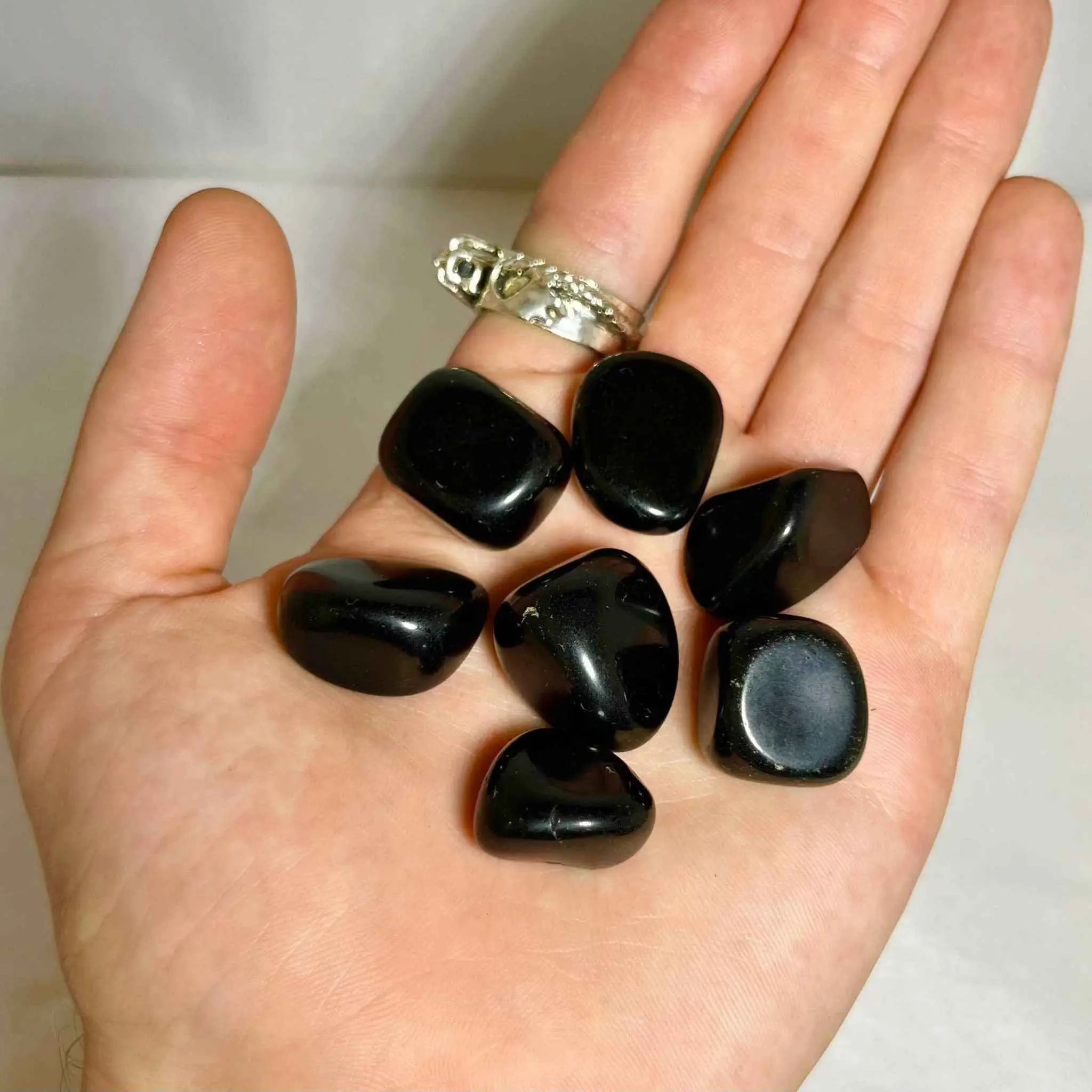 Black Obsidian Tumbled Pocket Stone | Tumbled Stones | Wiccan Center