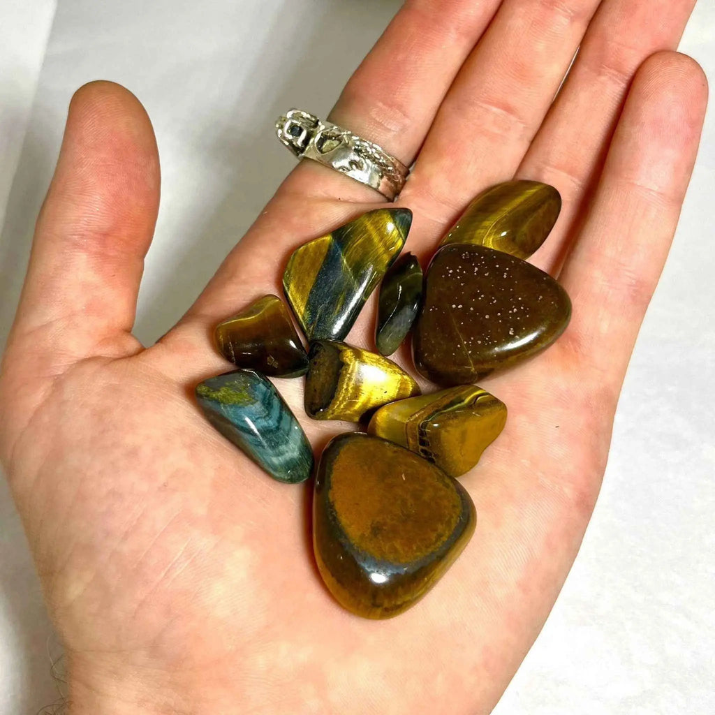Tiger Eye Tumbled Pocket Stone | Tumbled Stones | Wiccan Center