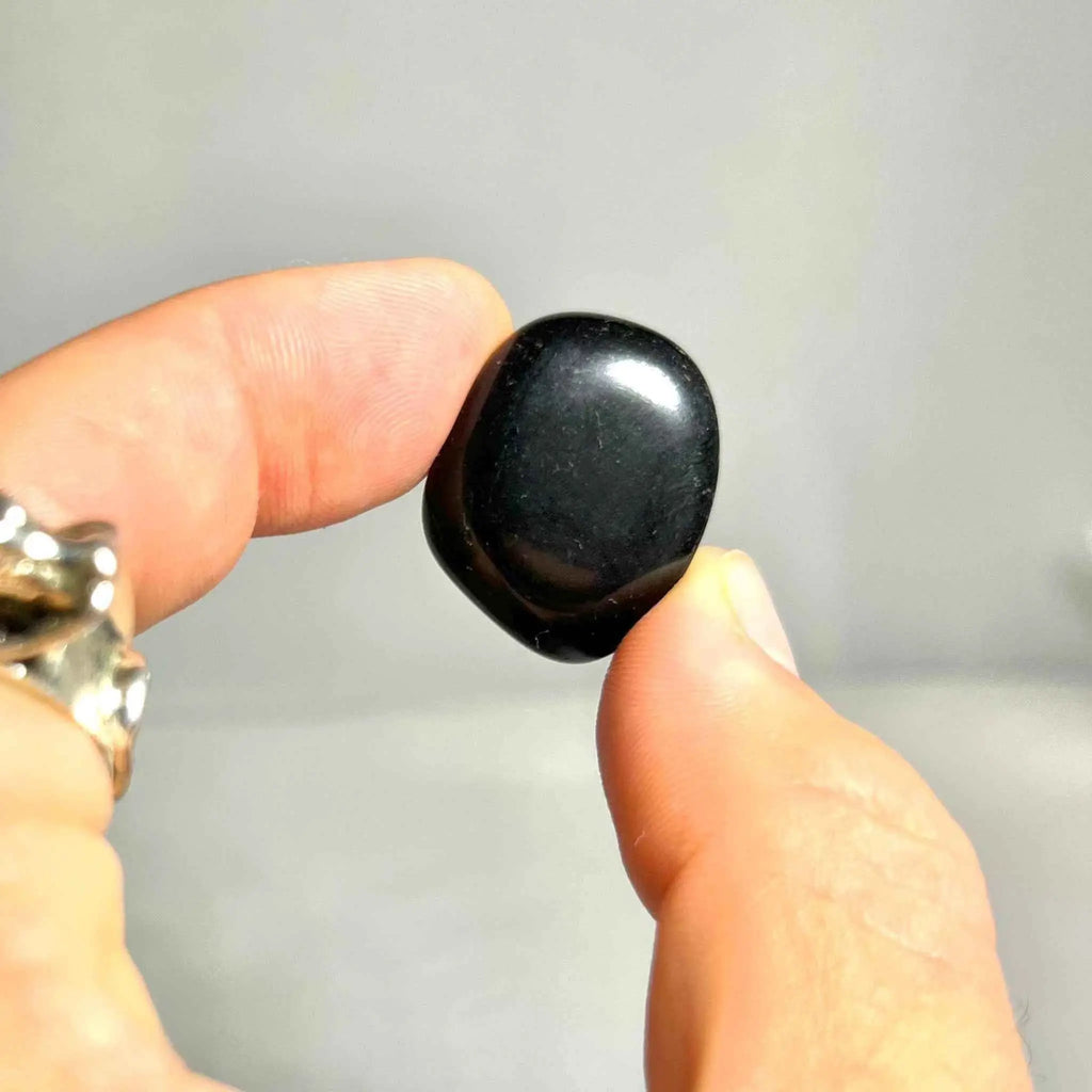 Black Obsidian Tumbled Pocket Stone | Tumbled Stones | Wiccan Center