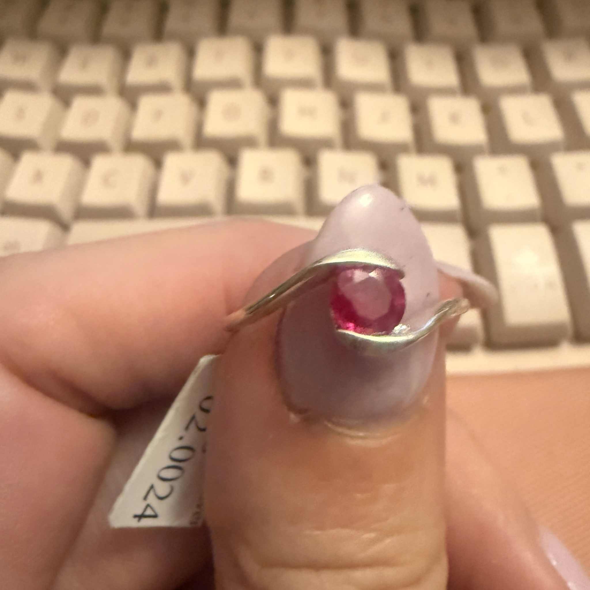 Ruby Wave Sterling Silver Ring | Rings | Wiccan Center