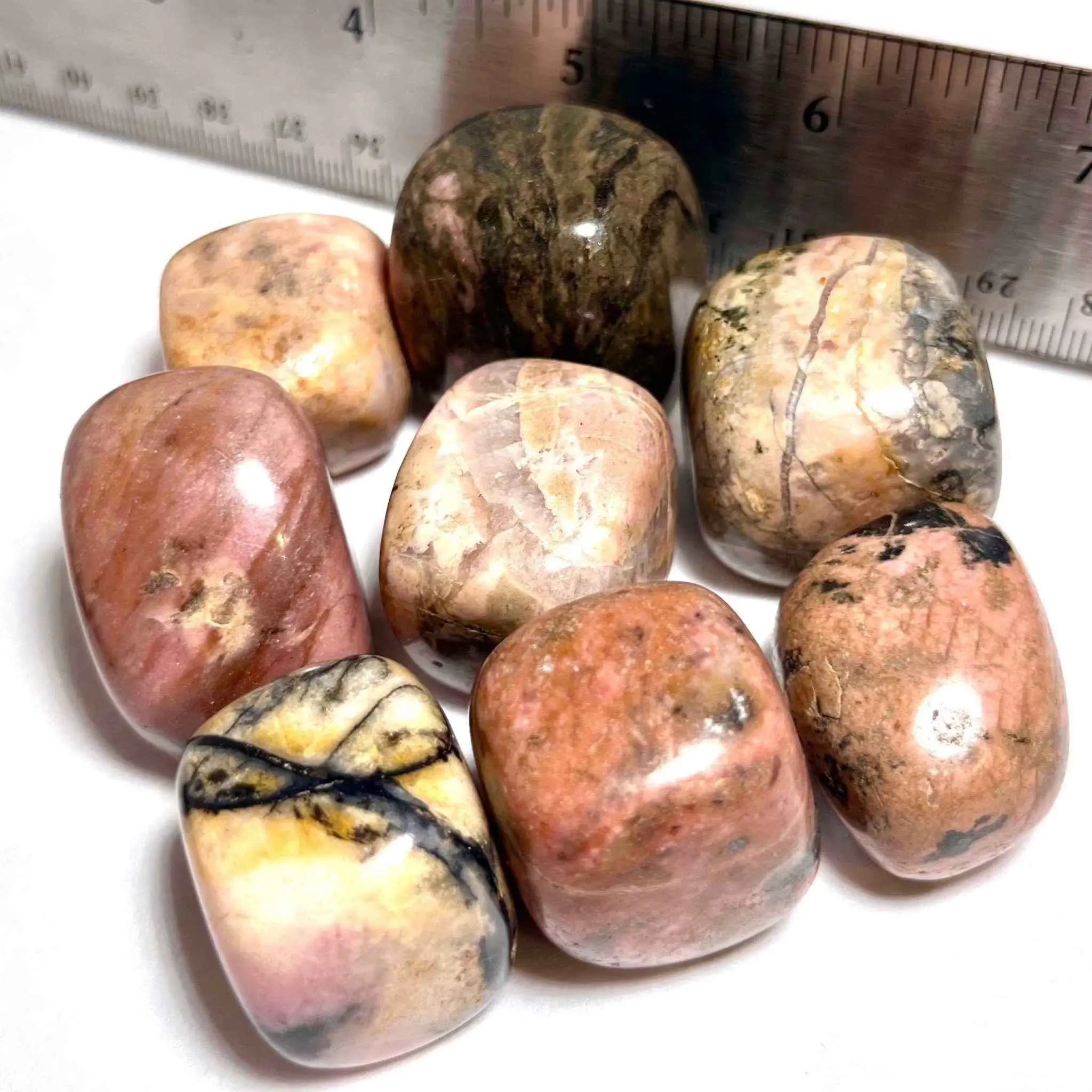 Rhodonite Tumbled Pocket Stone | Rhodonite | Wiccan Center