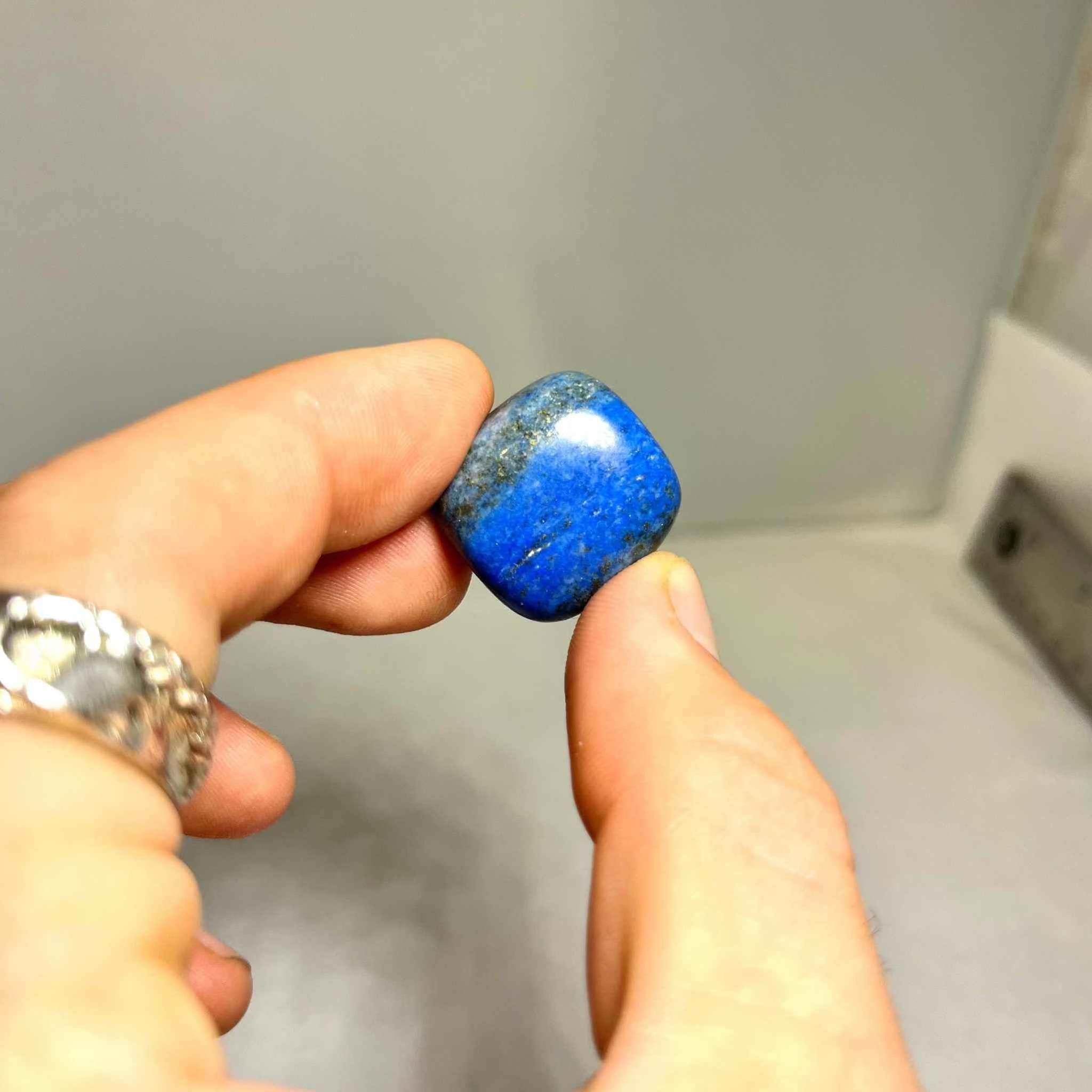 Lapis Lazuli Tumbled Pocket Stone | Tumbled Stones | Wiccan Center