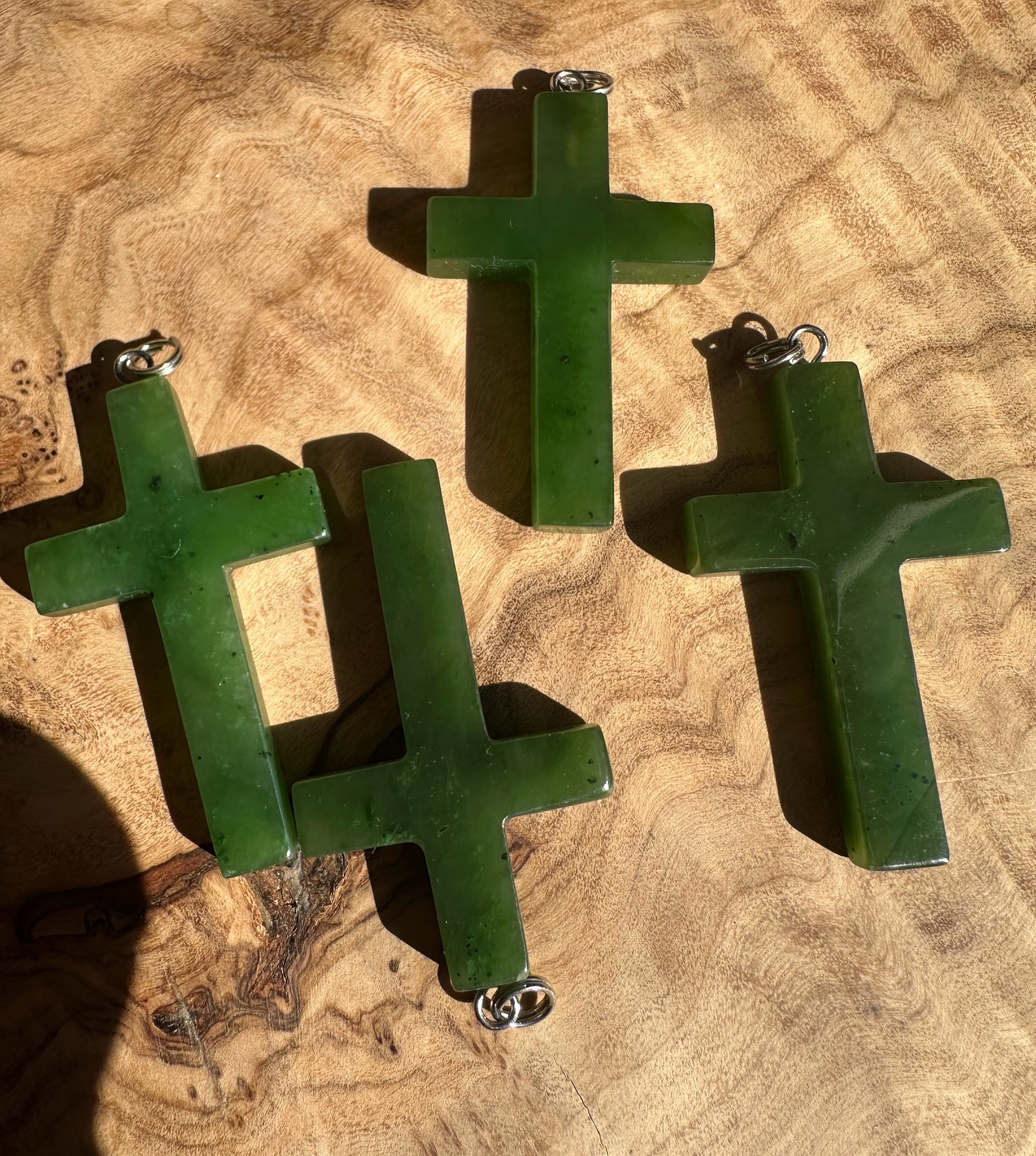 Jade Cross Pendant, 40mm | | Wiccan Center