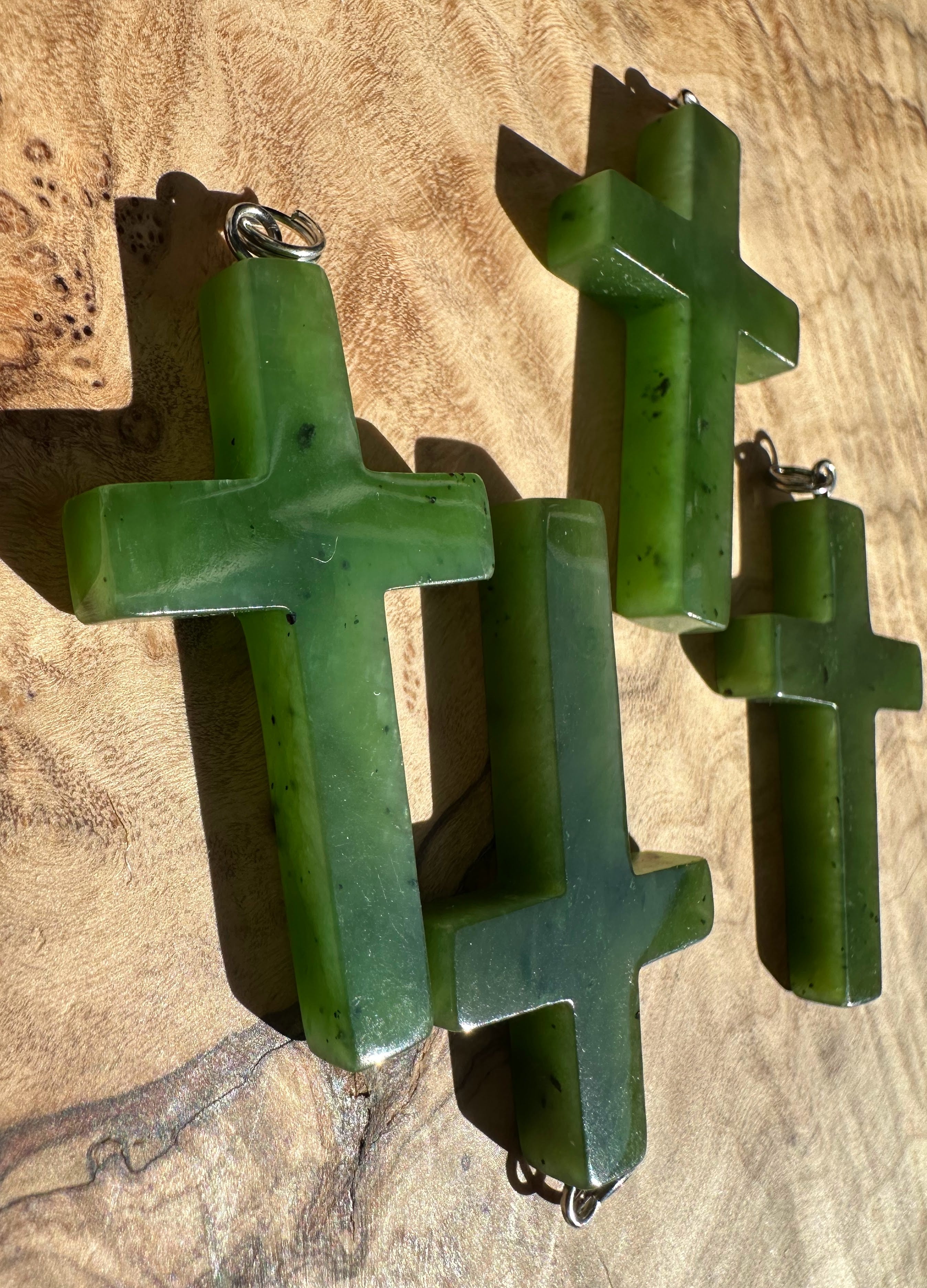 Jade Cross Pendant, 40mm | | Wiccan Center