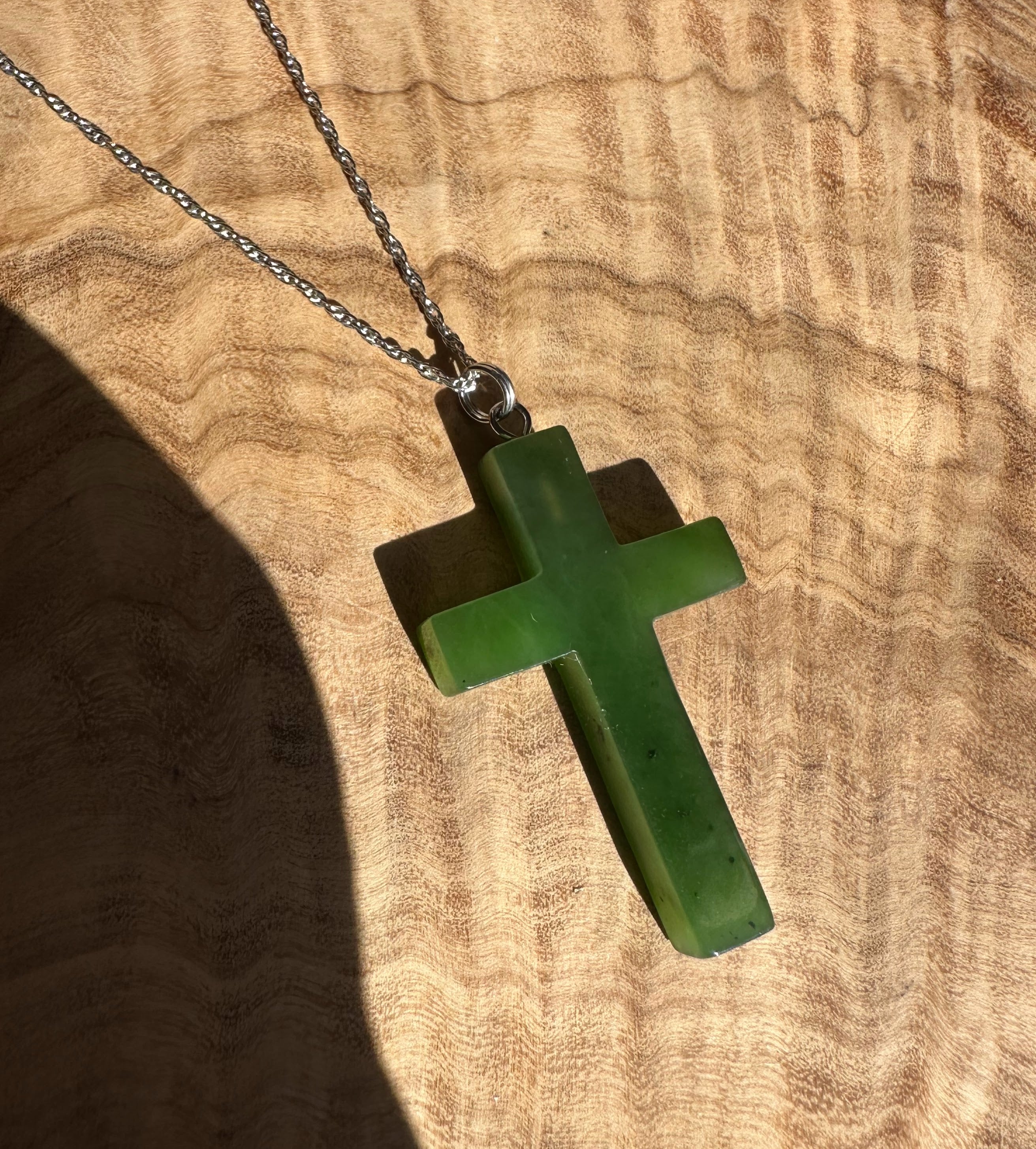 Jade Cross Pendant, 40mm | | Wiccan Center