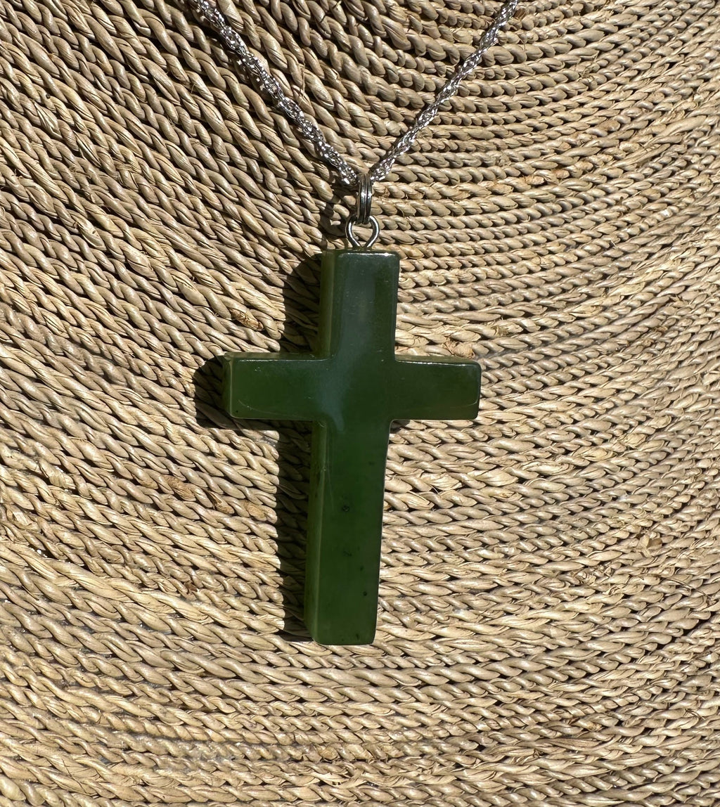 Jade Cross Pendant, 40mm | | Wiccan Center