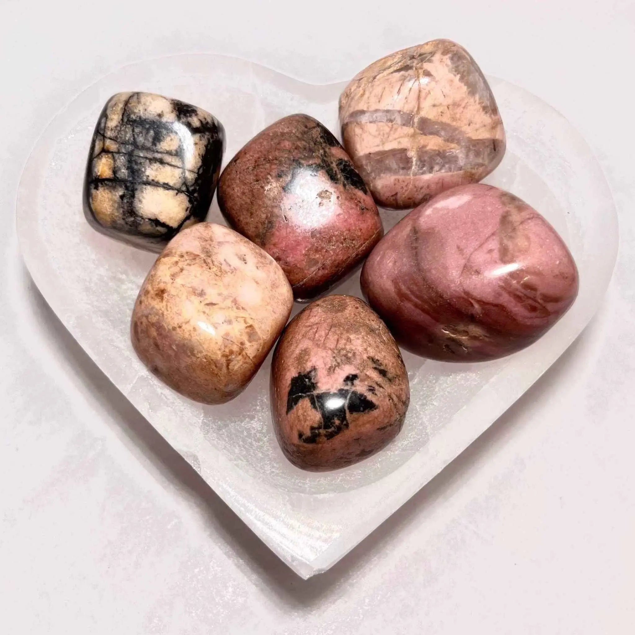Rhodonite Tumbled Pocket Stone | Rhodonite | Wiccan Center