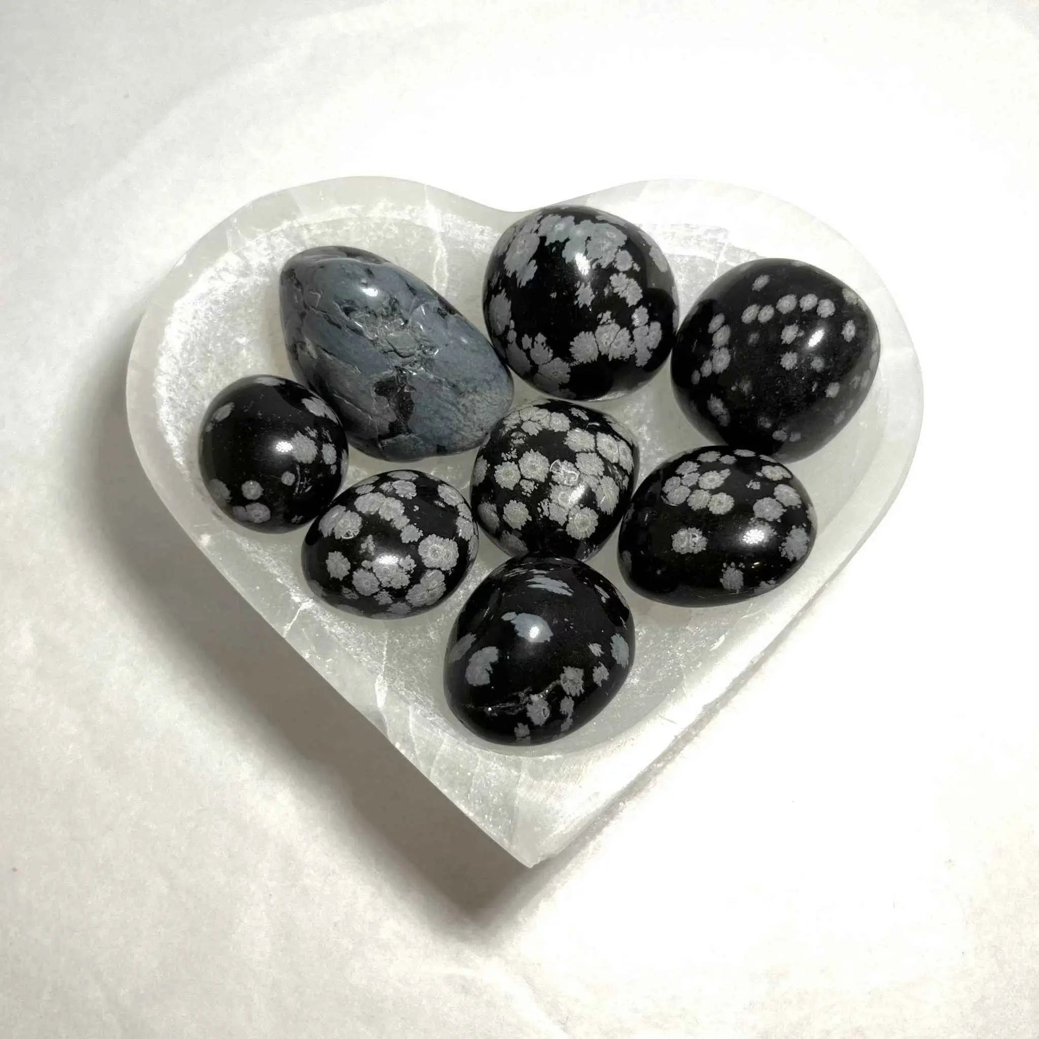 Snowflake Obsidian Tumbled Stone | Tumbled Stones | Wiccan Center