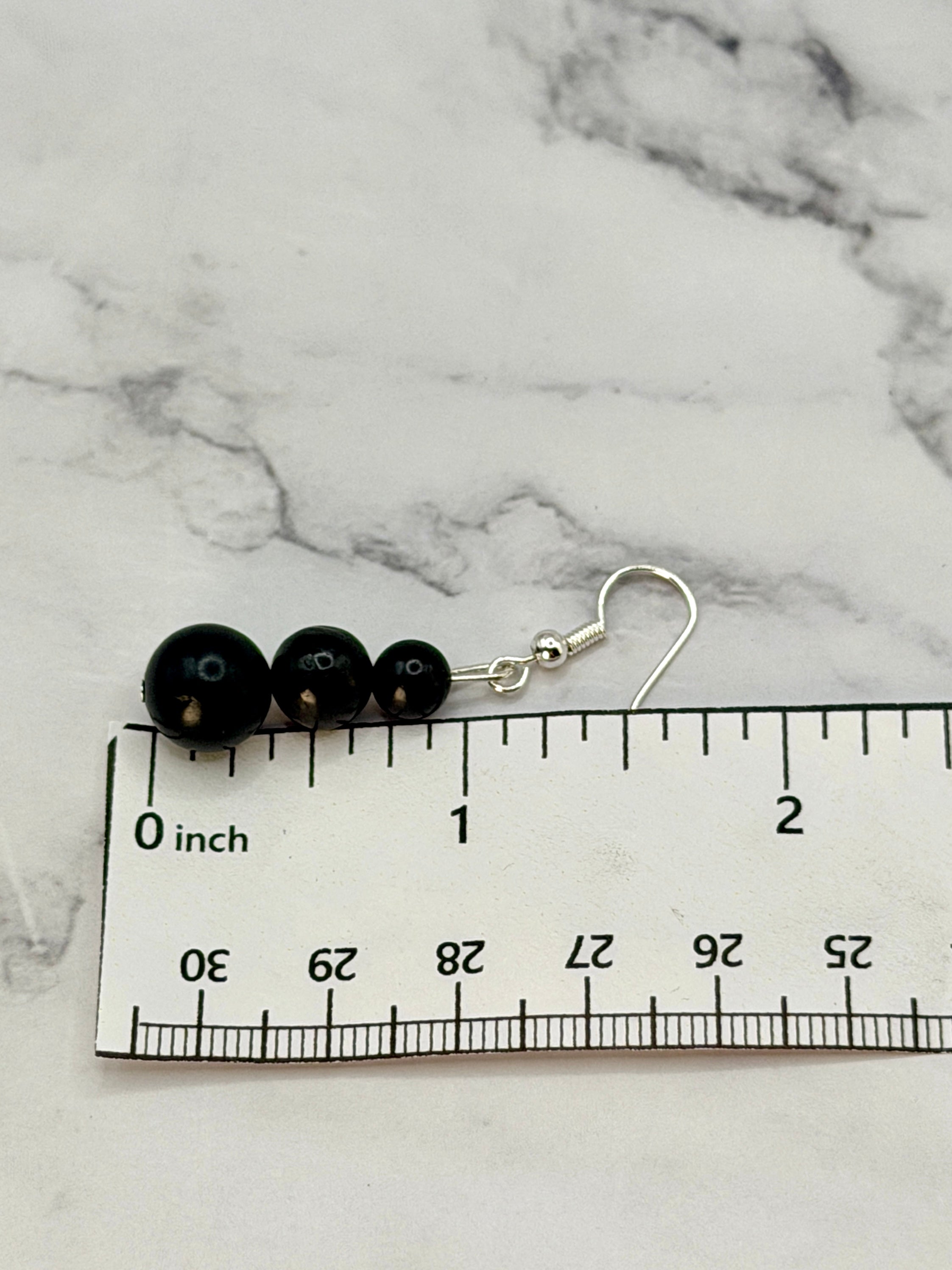 SHUNGITE EARRINGS! - EMF Protection - Hand Cut Genuine Natural Shungite Earring High Quality Black Lustrous Gemstone from Russia