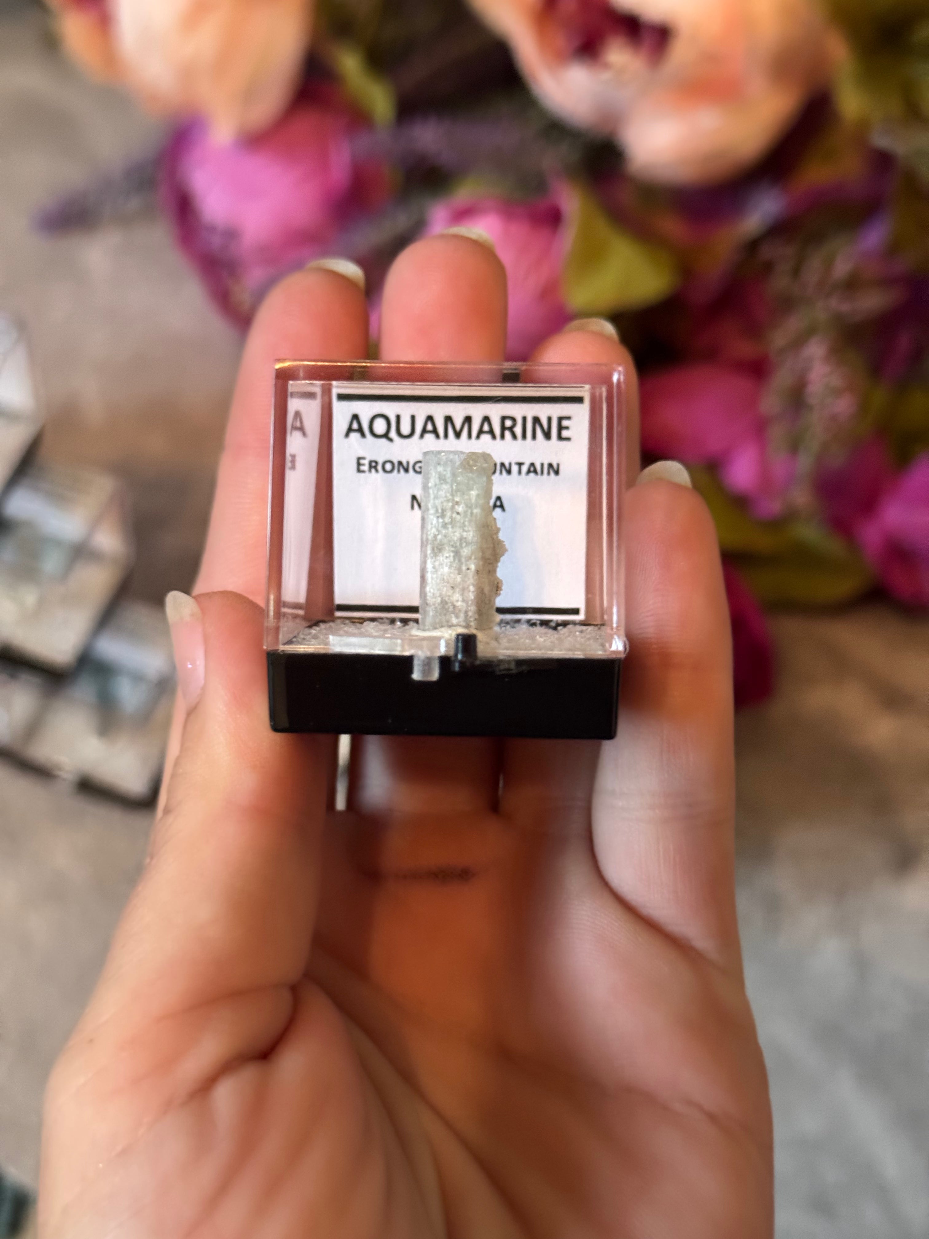 Aquamarine Specimens, Erongo Namibia, Perkie Box | | Wiccan Center