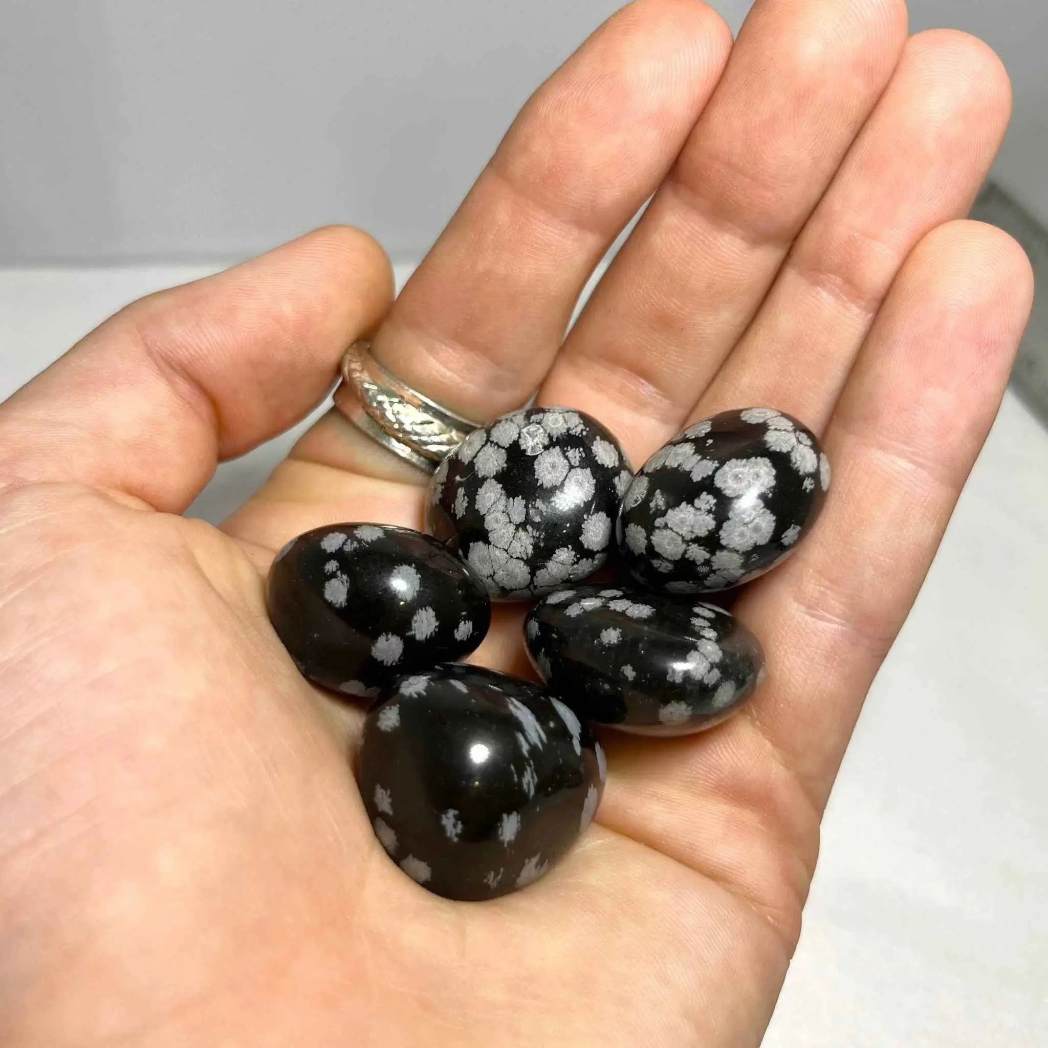 Snowflake Obsidian Tumbled Stone | Tumbled Stones | Wiccan Center