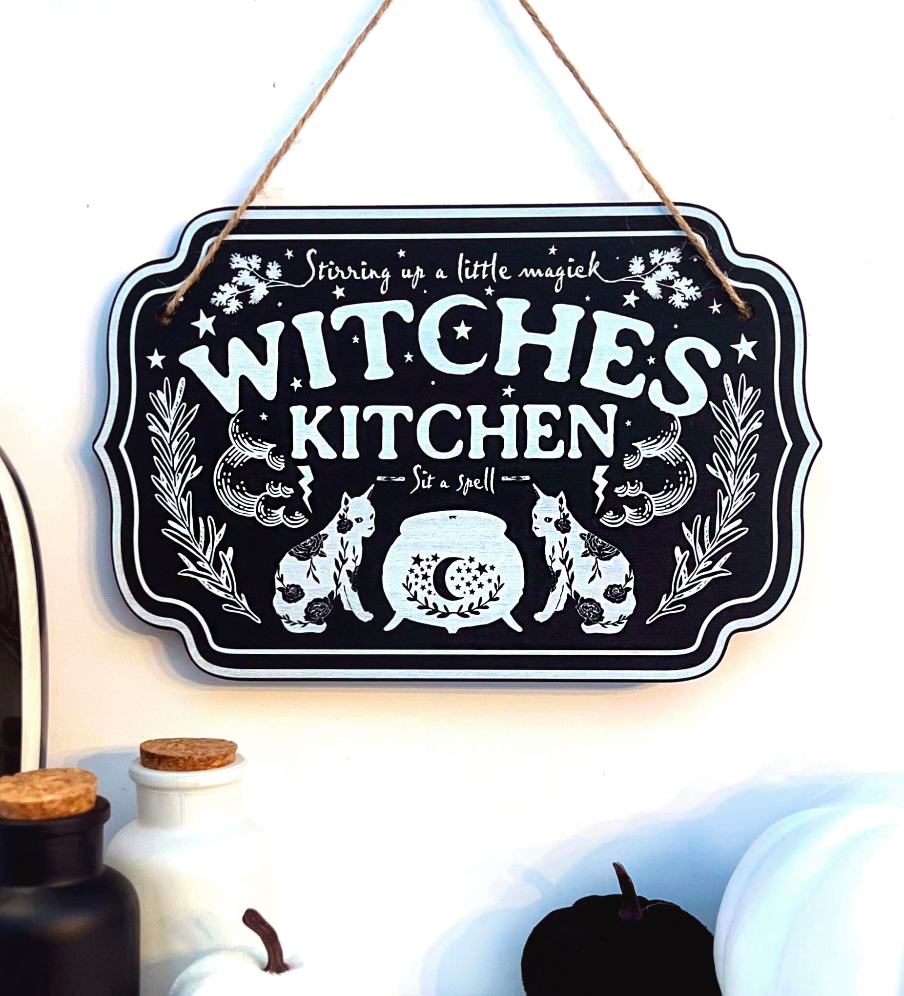 Witchy Décor Wooden Sign | Home | Wiccan Center