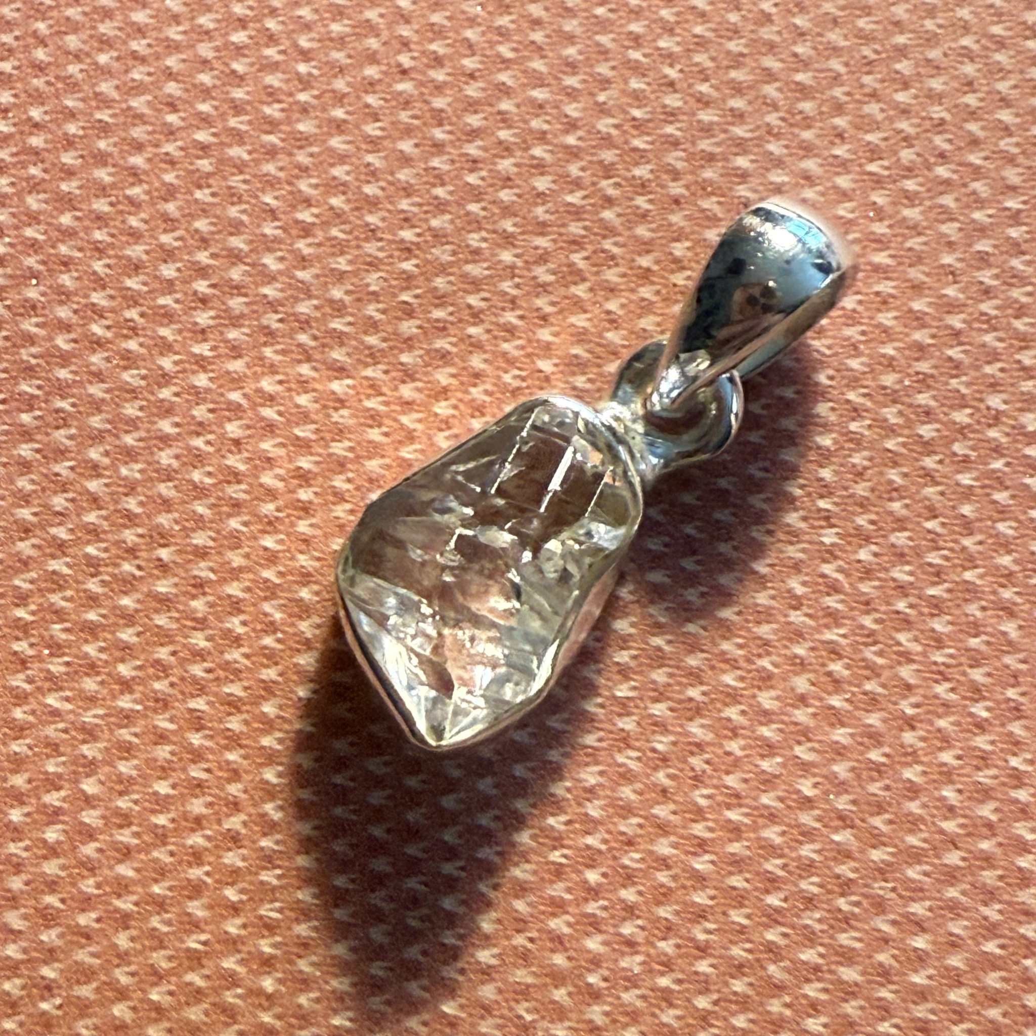 Sterling Silver Herkimer Diamond Drop Pendant | Pendants | Wiccan Center