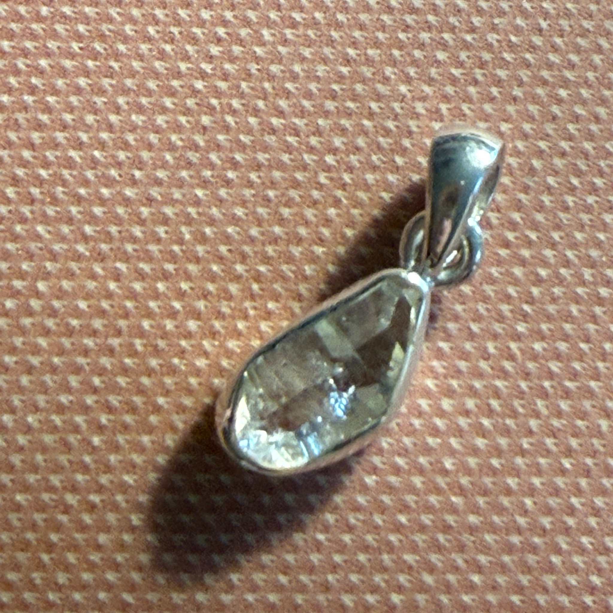 Sterling Silver Herkimer Diamond Drop Pendant | Pendants | Wiccan Center