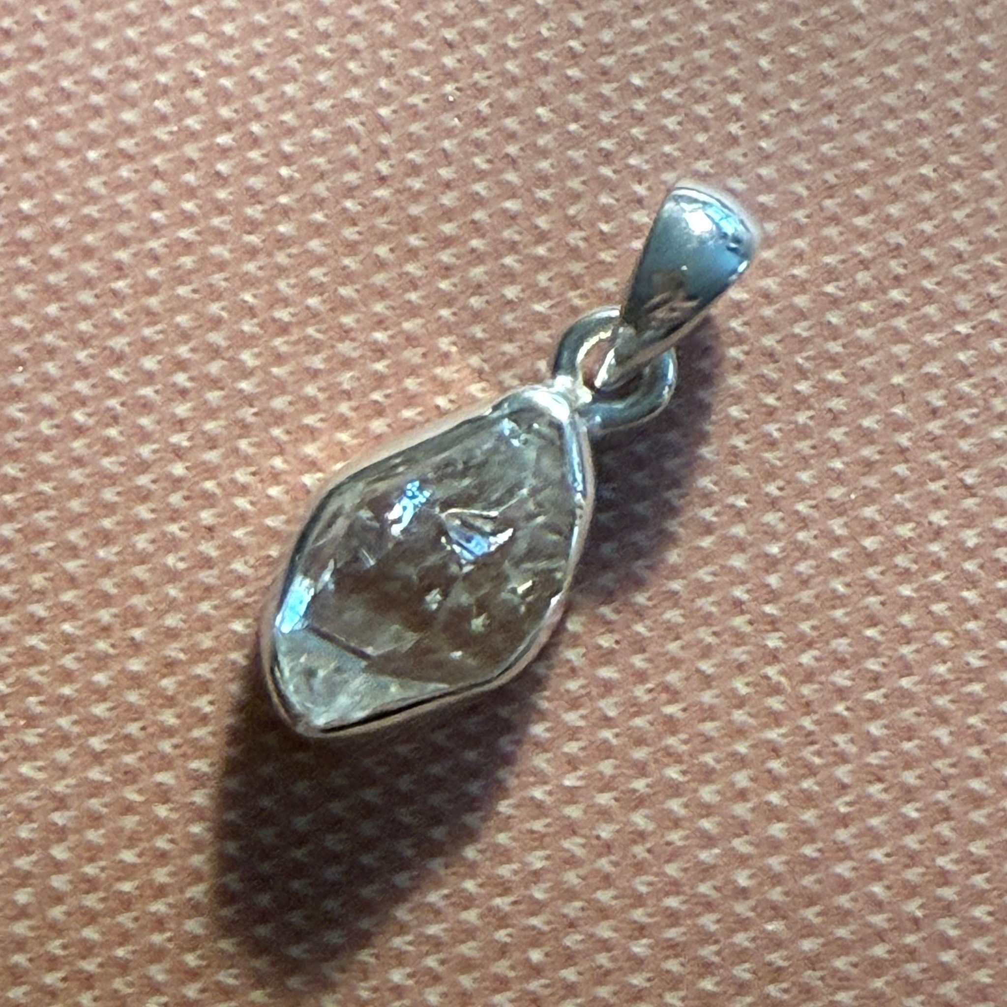 Sterling Silver Herkimer Diamond Drop Pendant | Pendants | Wiccan Center