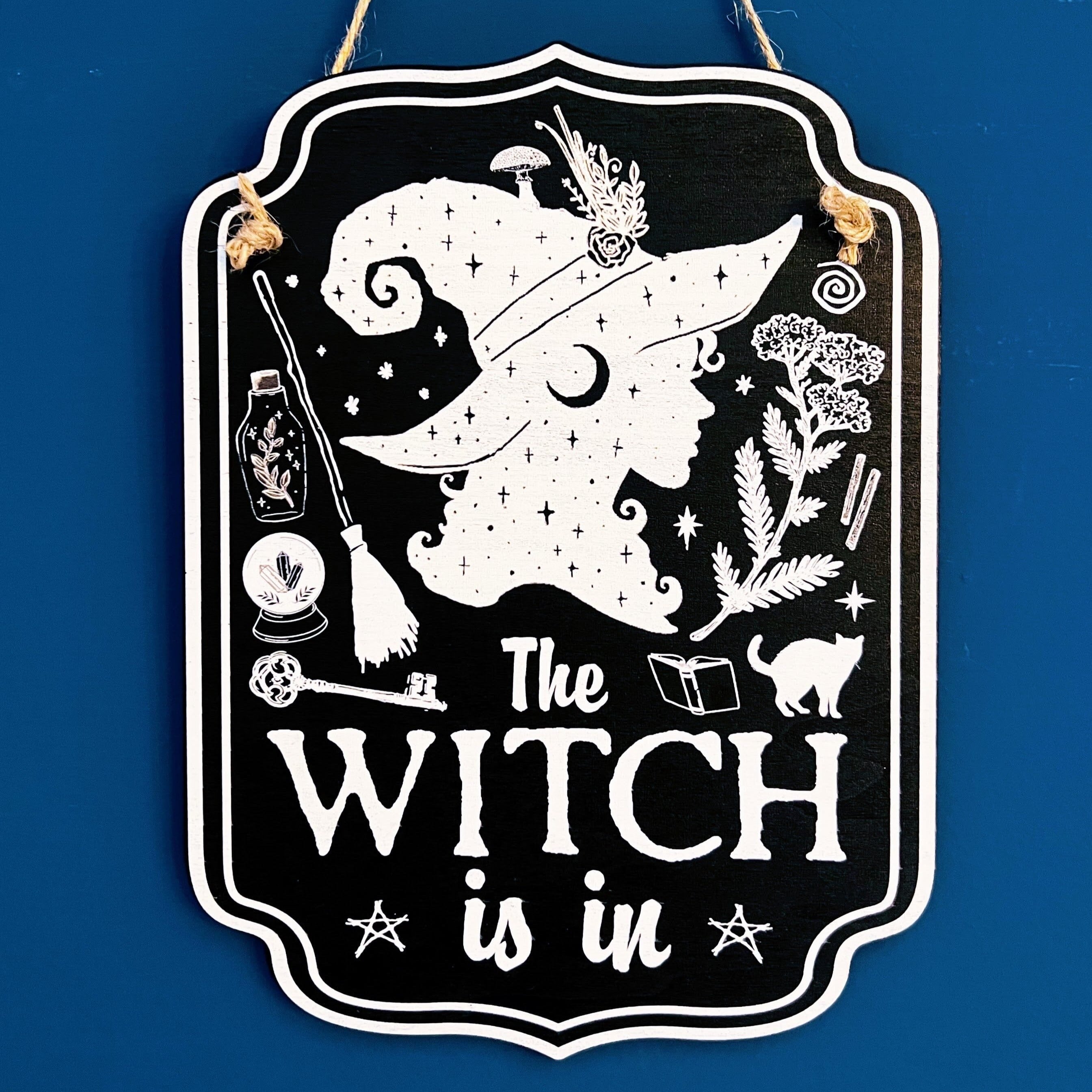 Witchy Décor Wooden Sign | Home | Wiccan Center