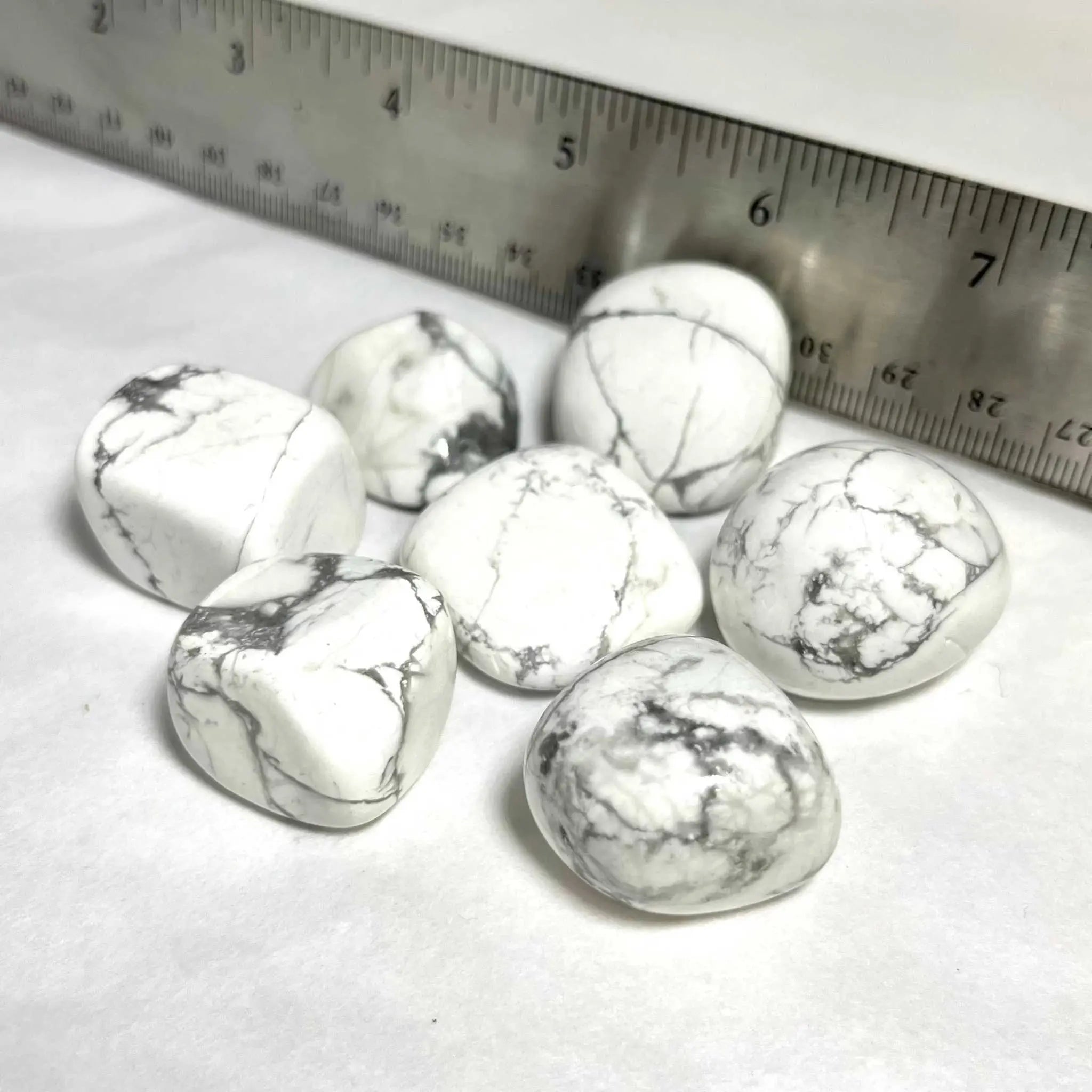 White Howlite Tumbled Stone | Tumbled Stones | Wiccan Center