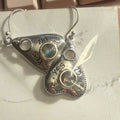 Ouija Planchette Labradorite Earrings in Sterling Silver | Earrings | Wiccan Center