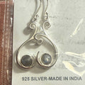 Scrollwork Labradorite Earrings in Sterling Silver | Earrings | Wiccan Center
