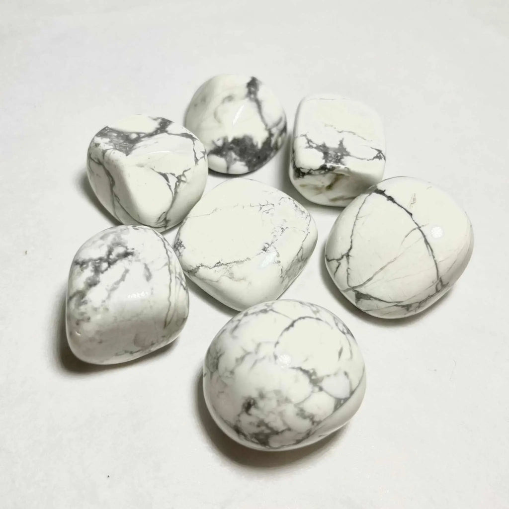 White Howlite Tumbled Stone | Tumbled Stones | Wiccan Center