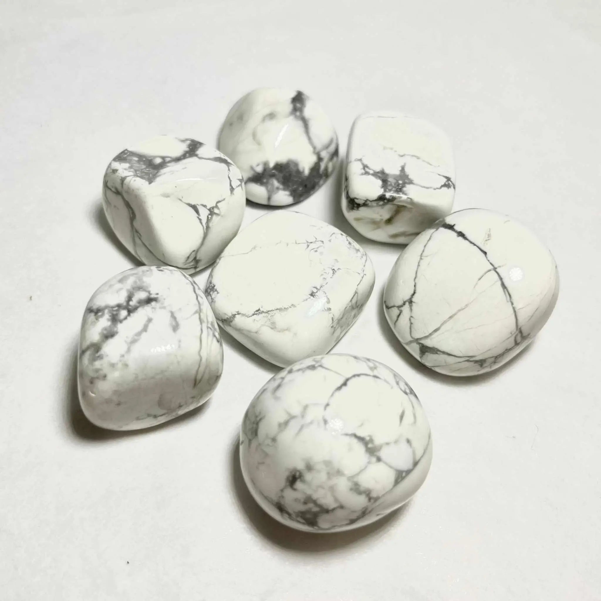 White Howlite Tumbled Stone | Tumbled Stones | Wiccan Center