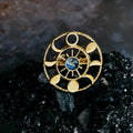 Large Moon Phase Statement Cocktail Ring | Ring | Wiccan Center