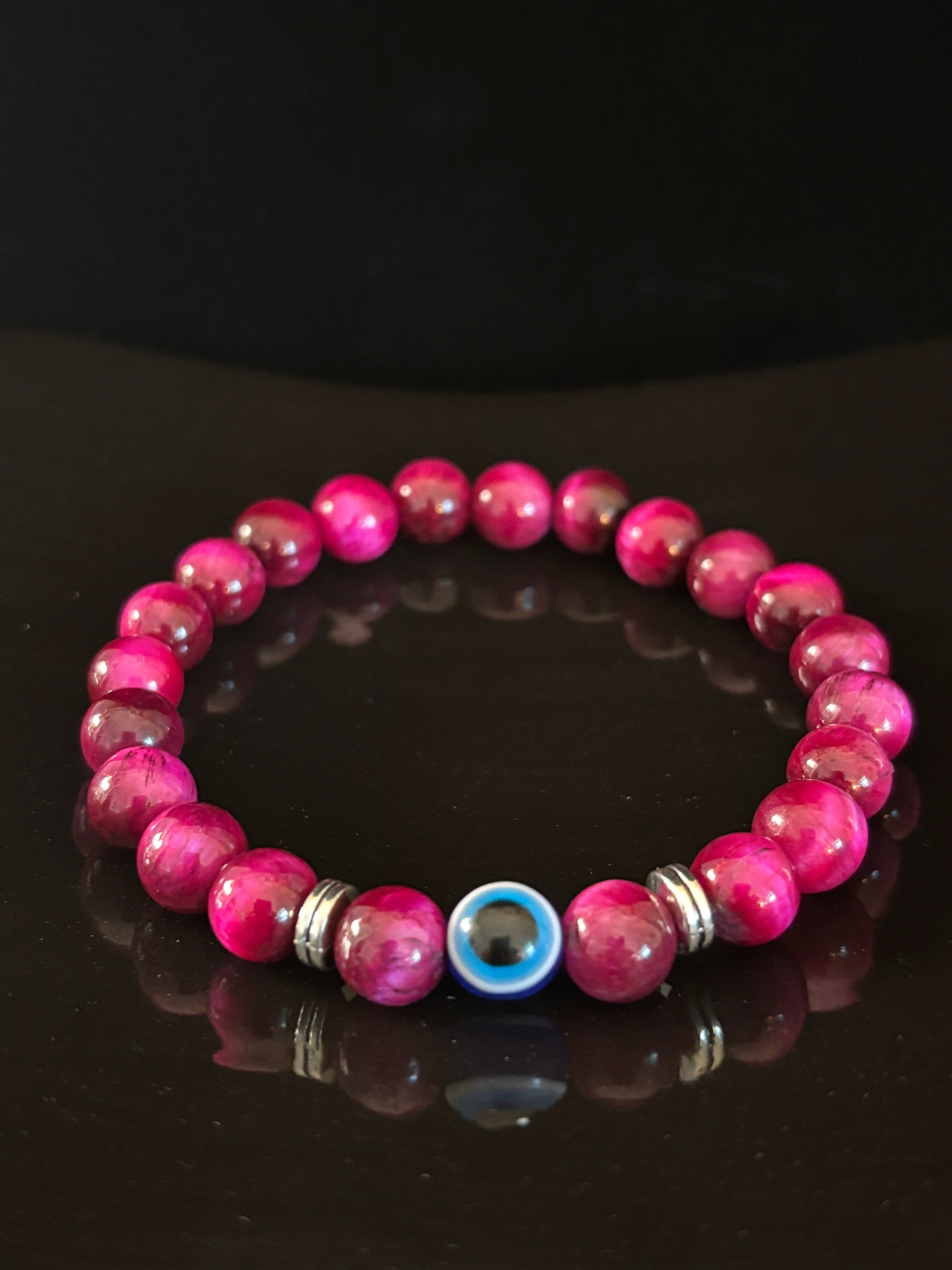 Evil Eye Style Beaded Bracelets – Handmade Natural Stone Protection | | Wiccan Center