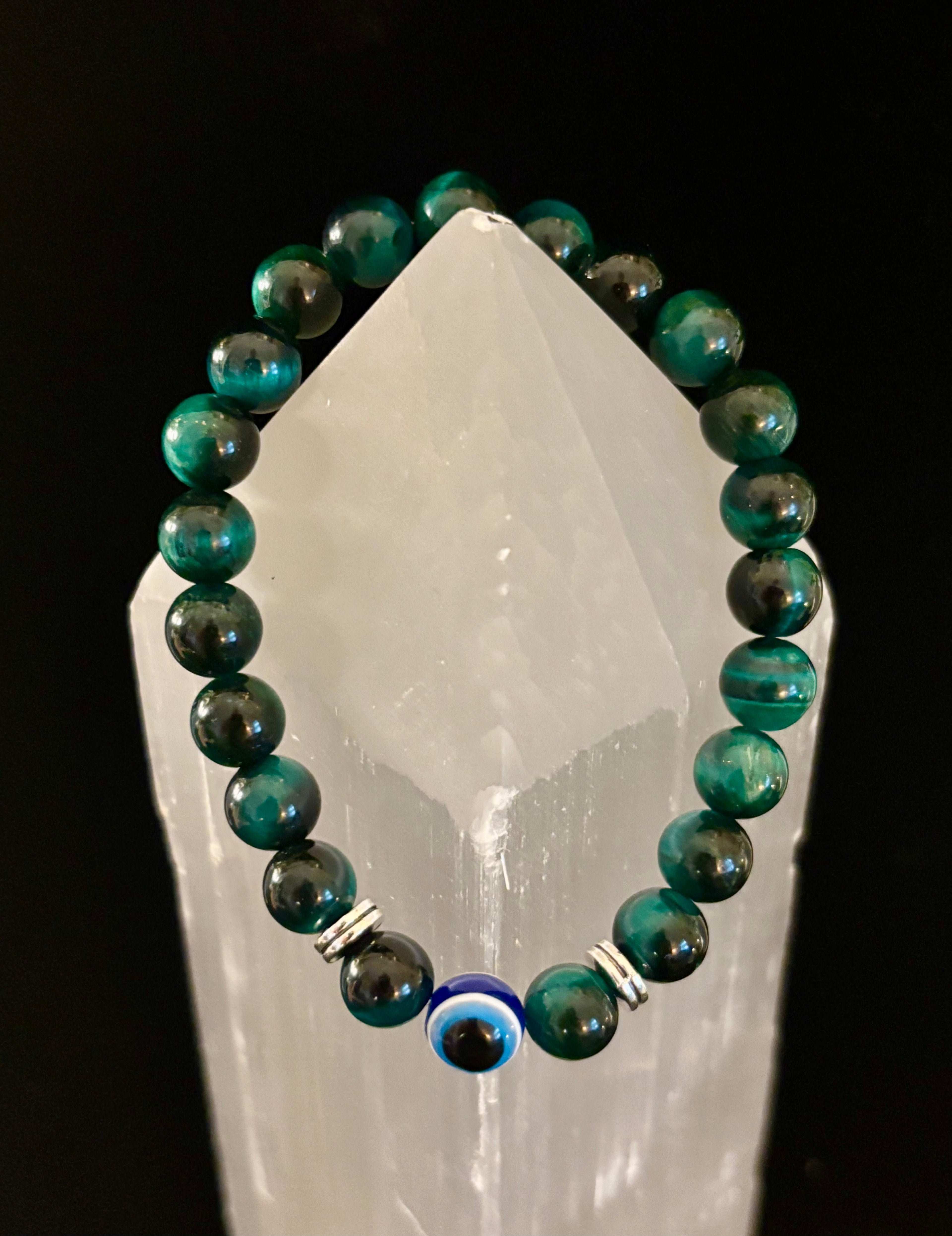 Evil Eye Style Beaded Bracelets – Handmade Natural Stone Protection | | Wiccan Center