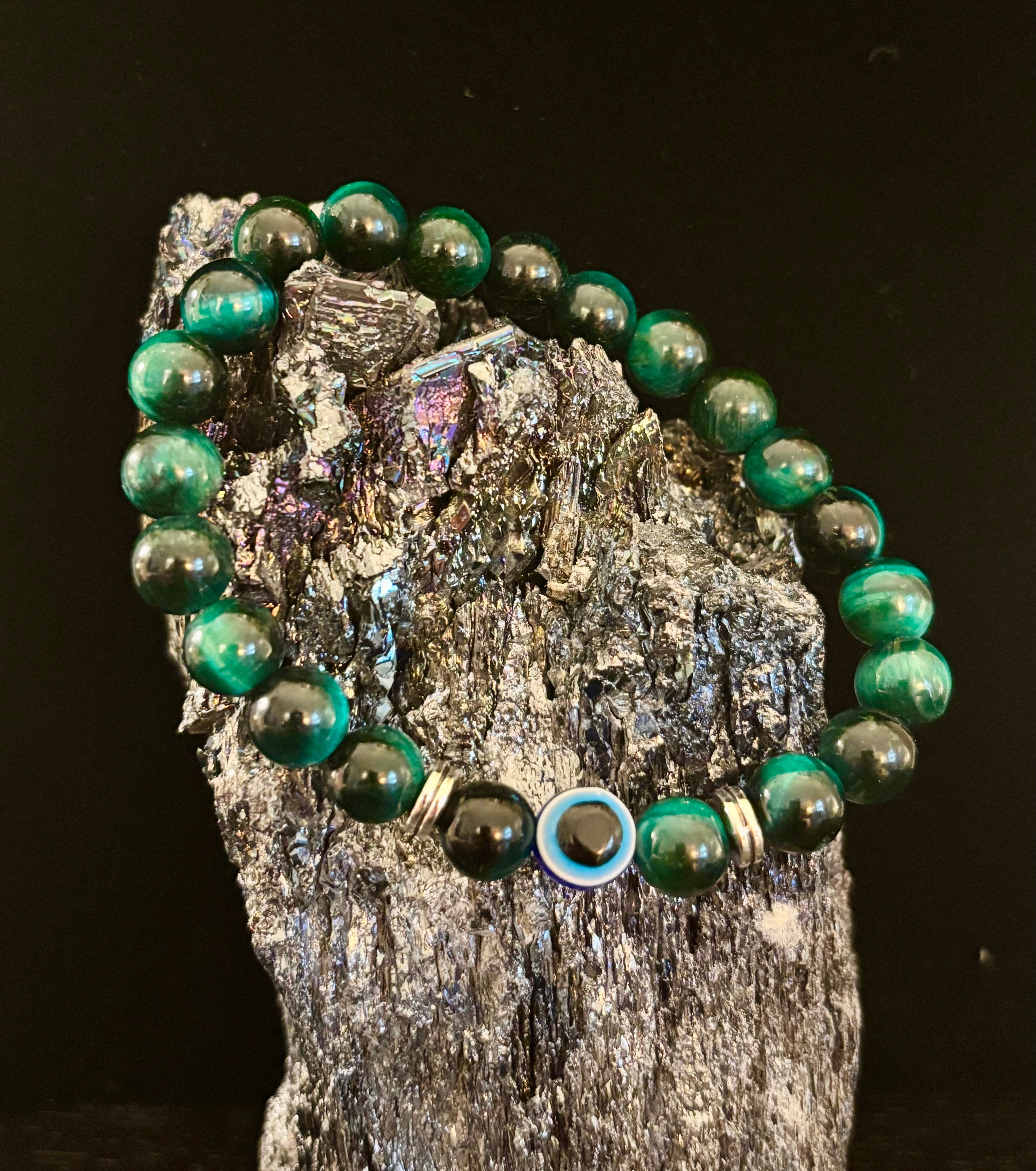 Evil Eye Style Beaded Bracelets – Handmade Natural Stone Protection | | Wiccan Center
